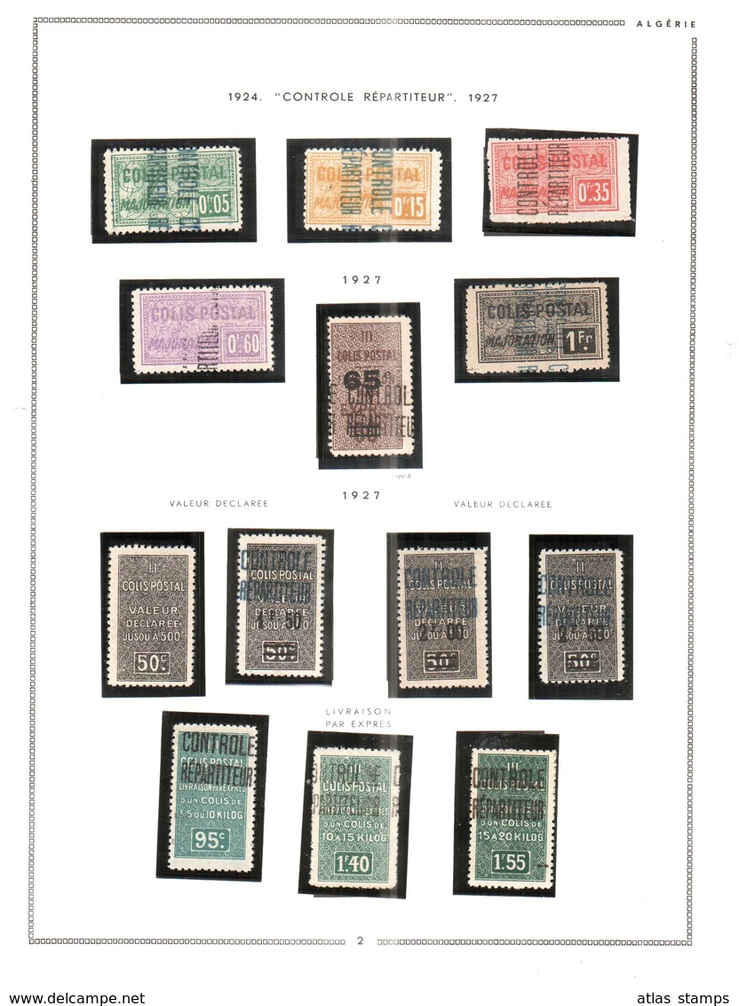 Algérie 1924/32  - Timbres Colis Postaux - 23v  - Neufs  **/* - Colis Postaux