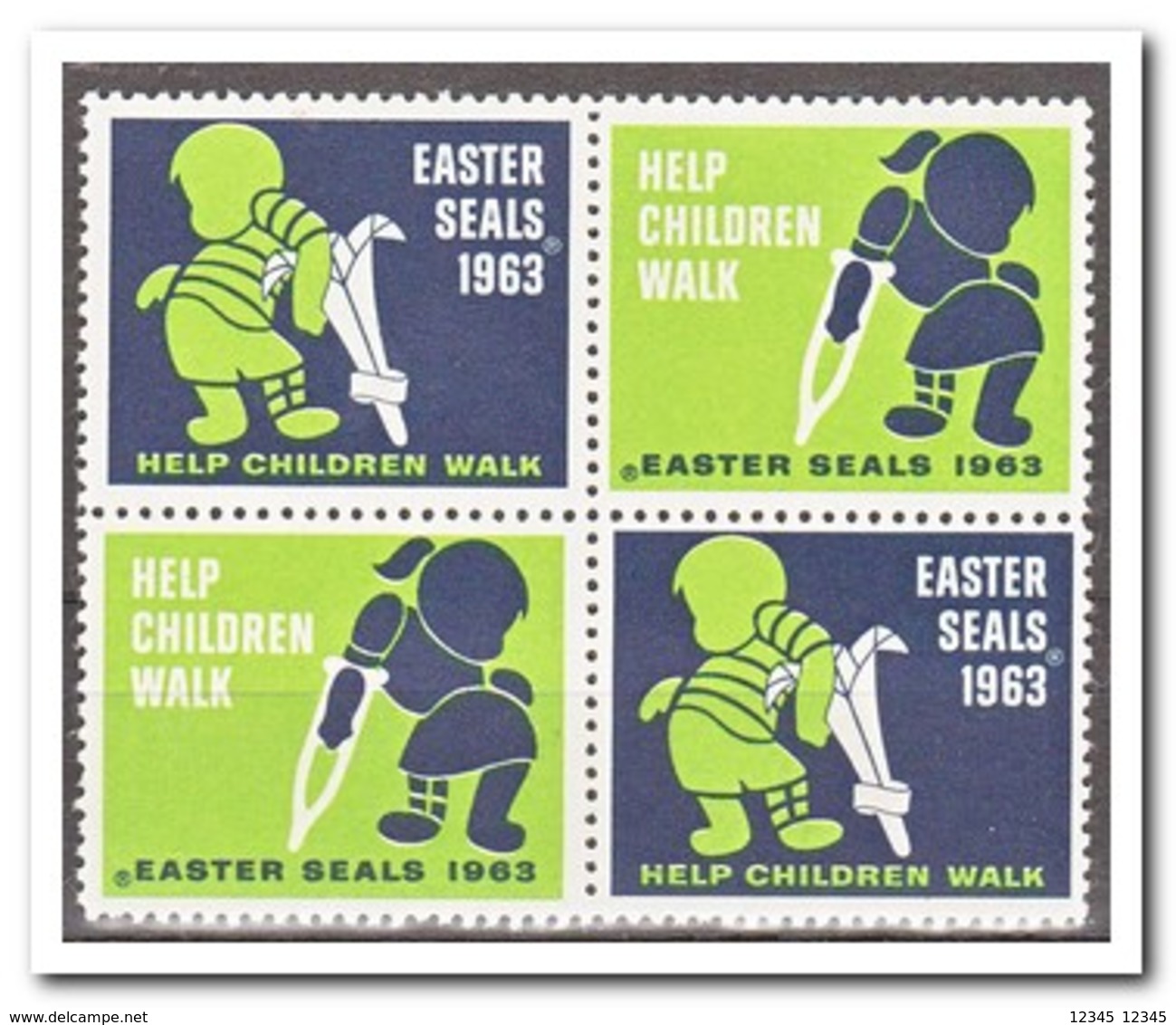 Amerika 1963, Postfris MNH, Easter Seals - Zonder Classificatie