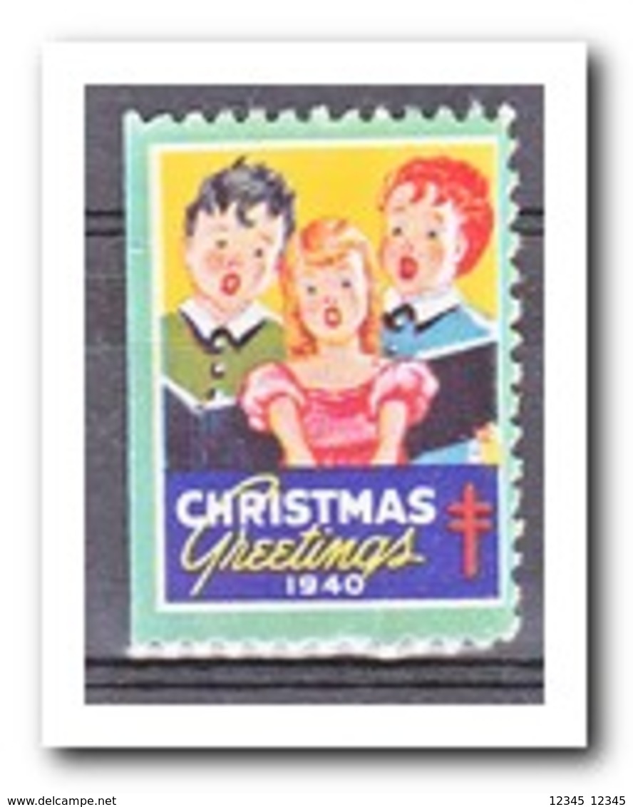 Amerika 1940, Postfris MNH, Christmas ( Left Imperf. )( These Stamps Have No Gum, Original ? ) - Zonder Classificatie