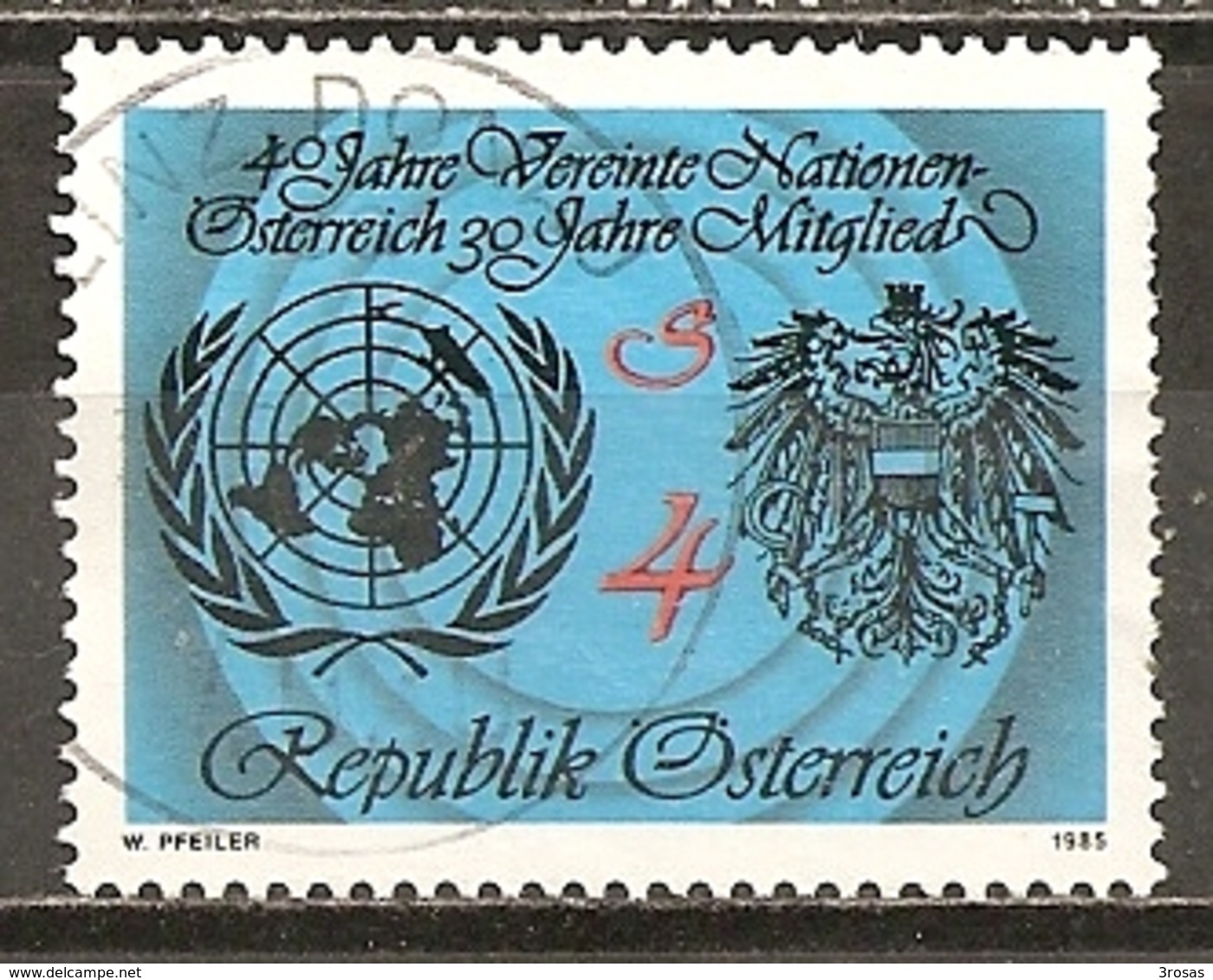 Autriche Austria 1985 ONU UNO Obl - Oblitérés