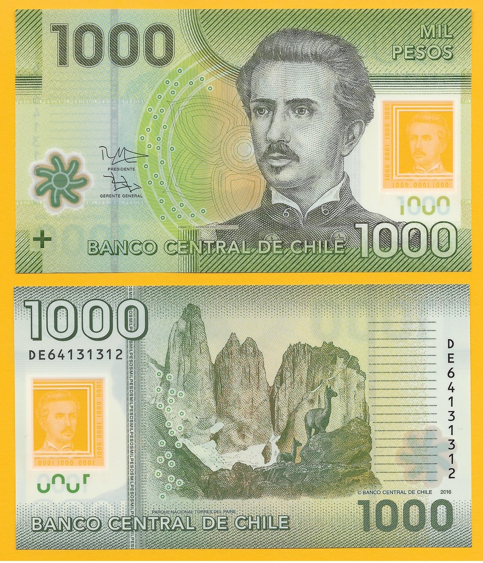 Chile 1000 Pesos P-161g 2016 UNC - Chile