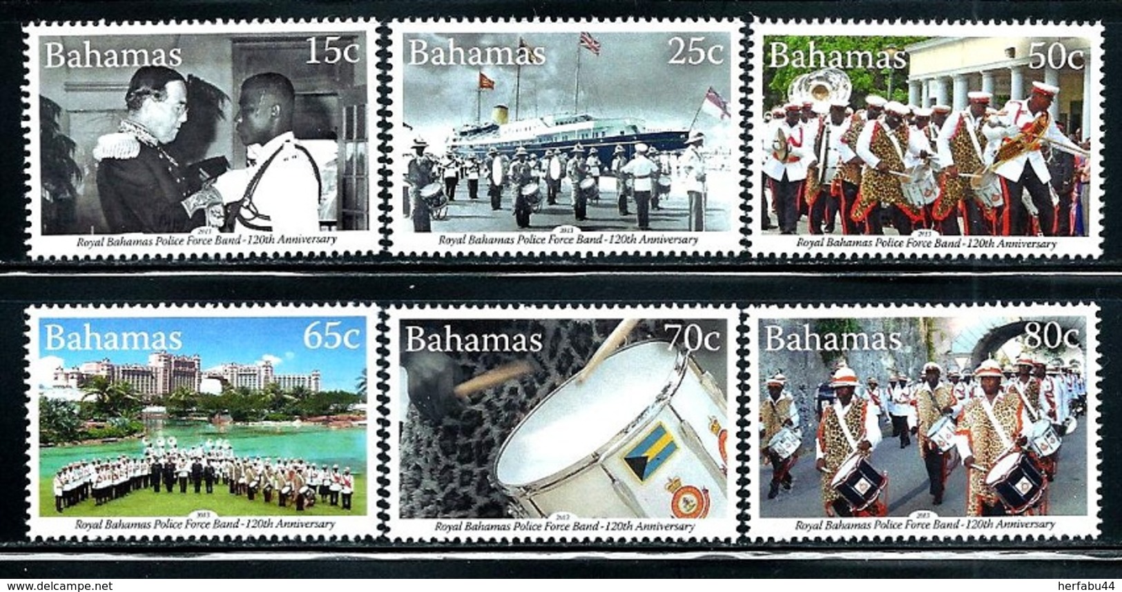 Bahamas     "Police Force Band"    Set    SC# 1387-92    MNH - Bahamas (1973-...)