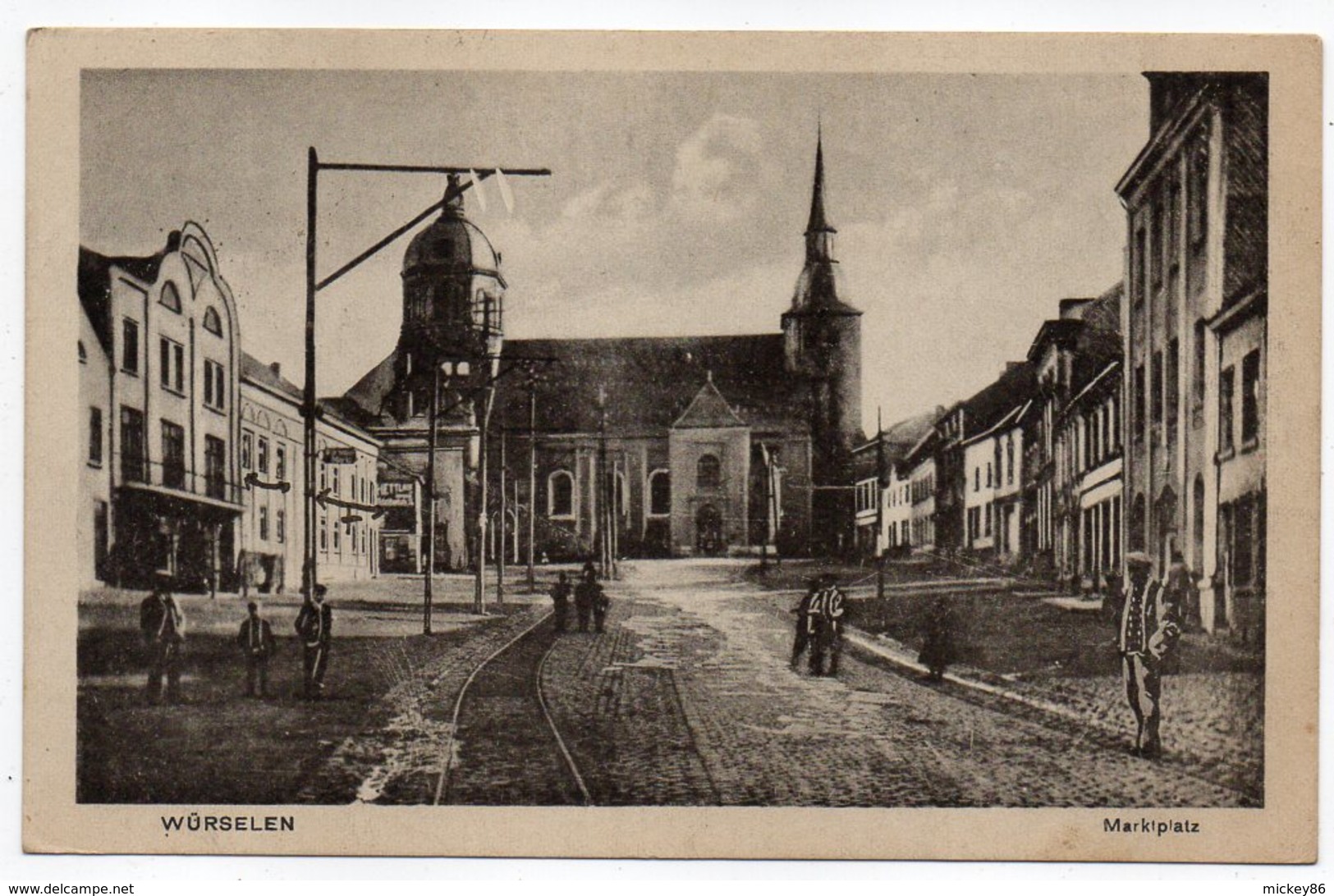 Allemagne--WUERSELEN  --1919--  Marktplatz  (très Animée) - Würselen