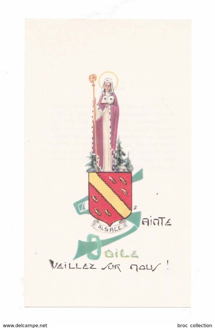 Sainte Odile, Veillez Sur Nous ! Alsace, Prière, éd. S+S, S. H. 47 - Images Religieuses