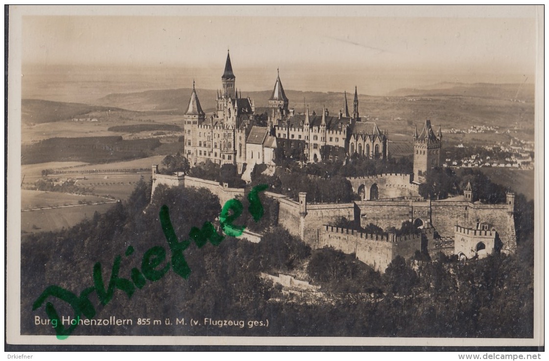 Burg Hohenzollern, Vom Flugzeug Gesehen, Um 1930 - Hechingen