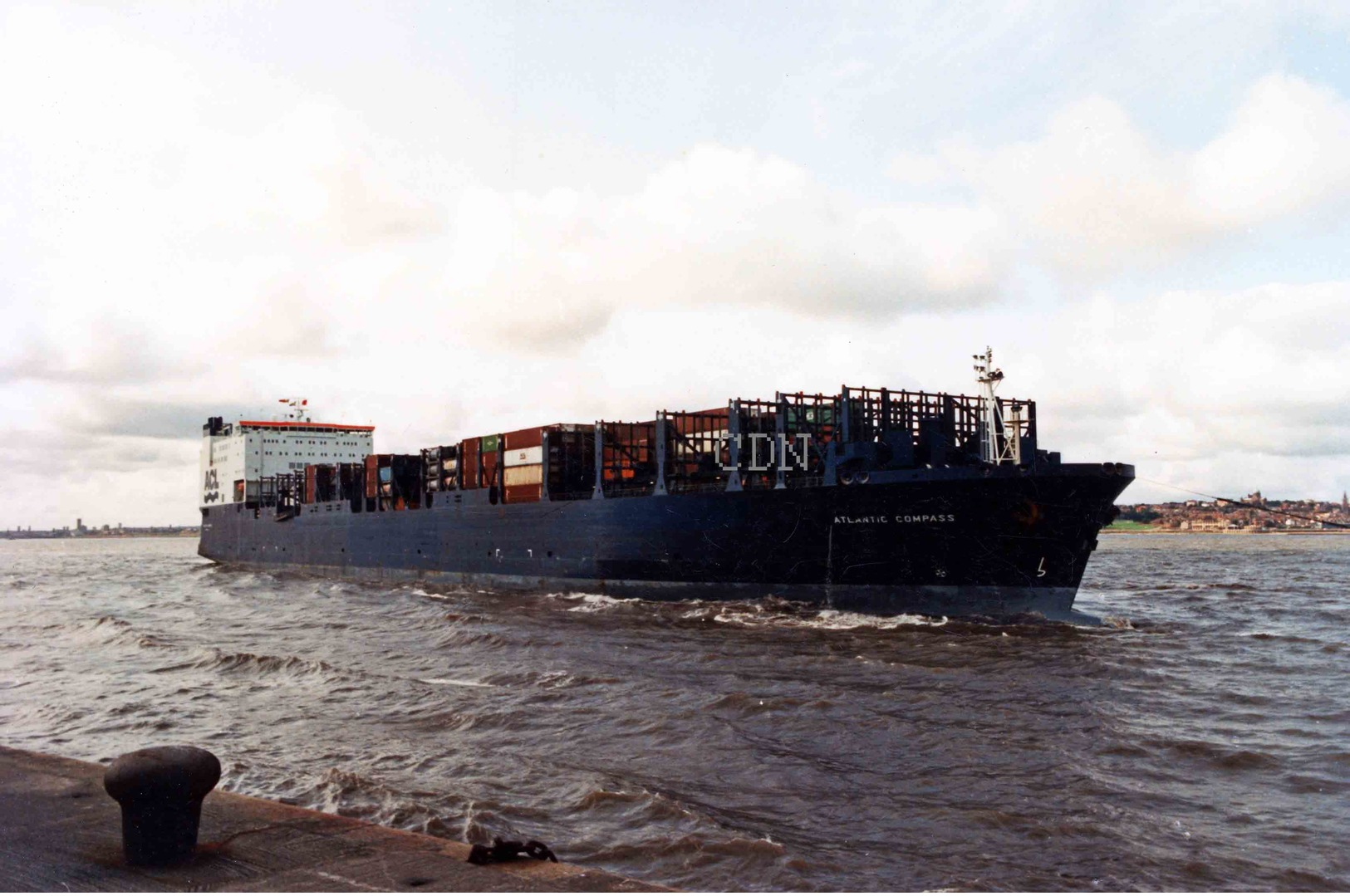 7X5 PHOTO OF ATLANTIC COMPASS AT LIVERPOOL 90S - Other & Unclassified