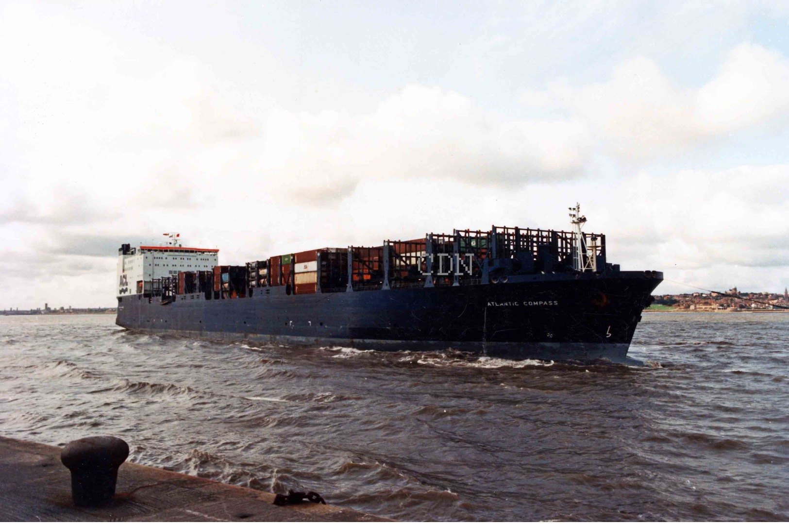 7X5 PHOTO OF ATLANTIC COMPASS AT LIVERPOOL 90S - Autres & Non Classés