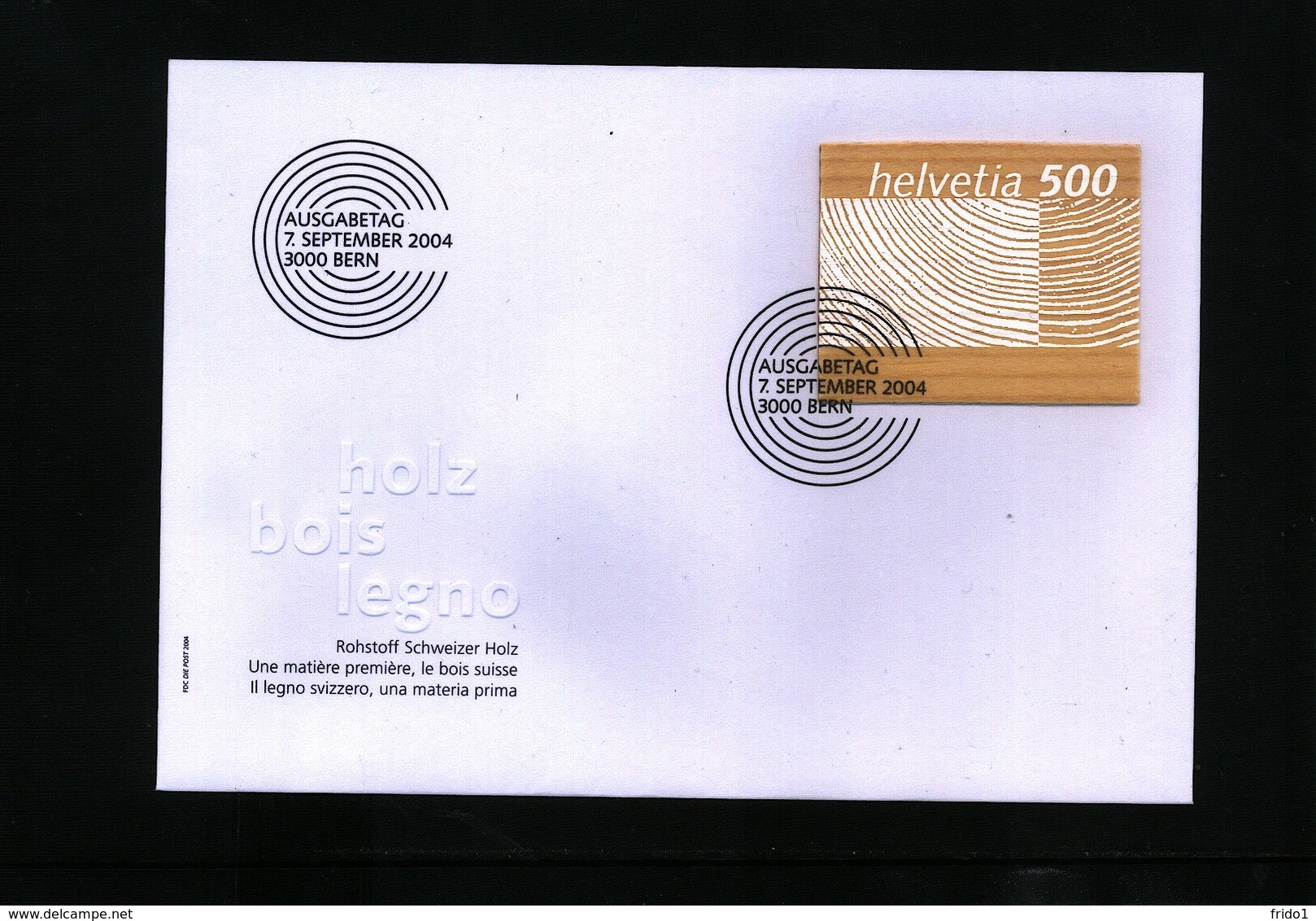 Switzerland 2004 Wood / Holz FDC - Árboles