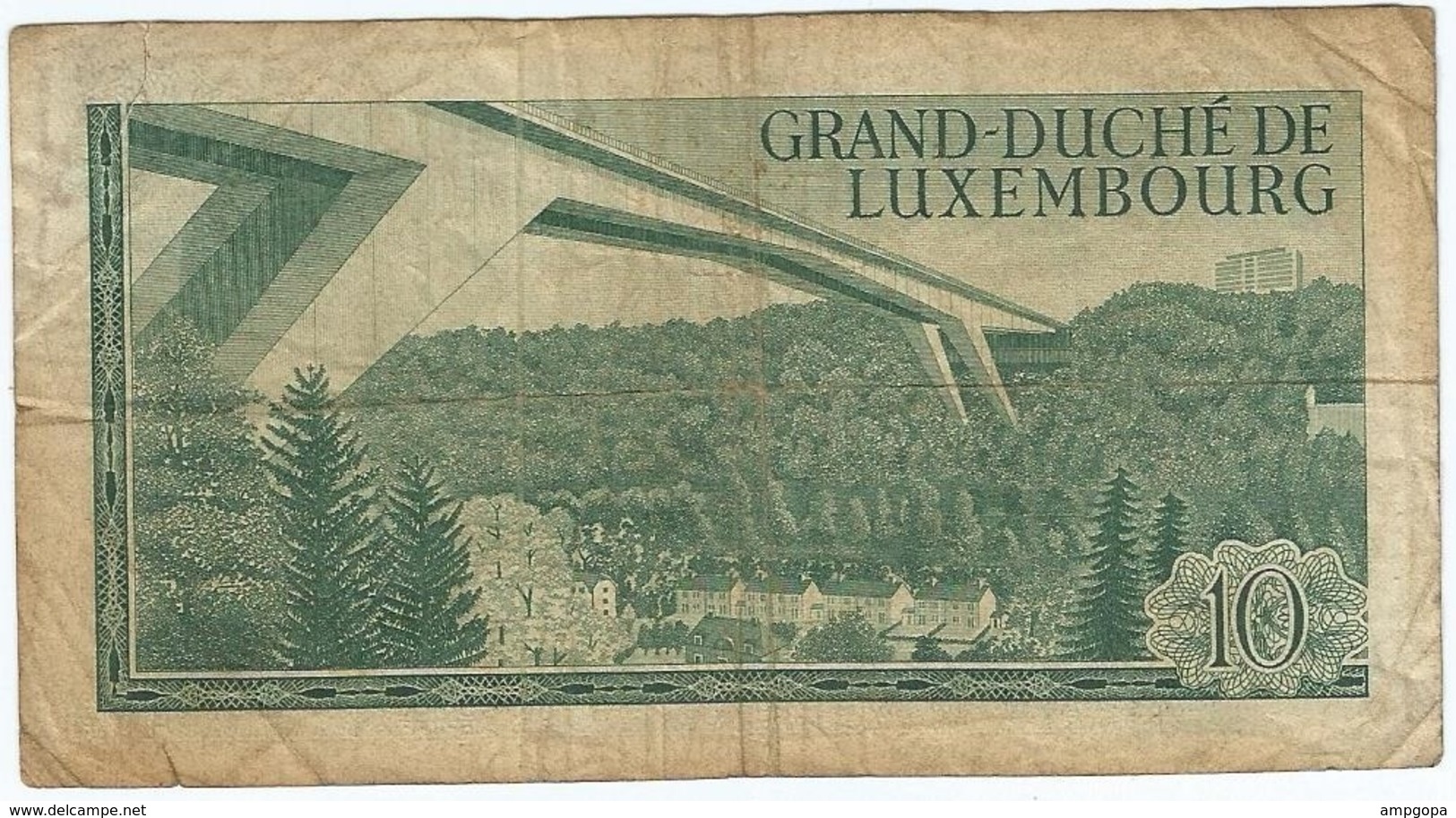 Luxemburgo - Luxembourg 10 Francs 20-03-1967 Pick 53a Ref 1700 - Luxemburgo