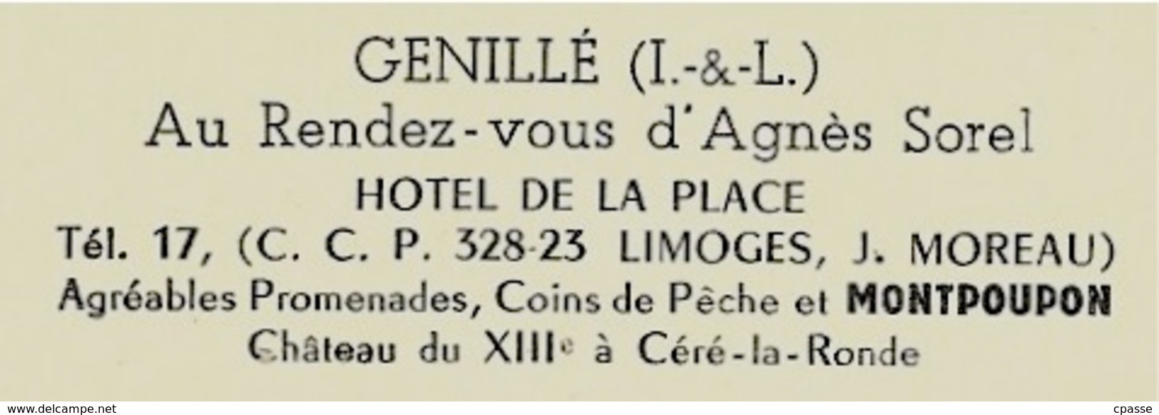CPSM Multi-Vues Multivues 37 GENILLE Dont HOTEL De La PLACE Moreau-Boisnet "Au Rendez-Vous D'Agnès Sorel" - Genillé