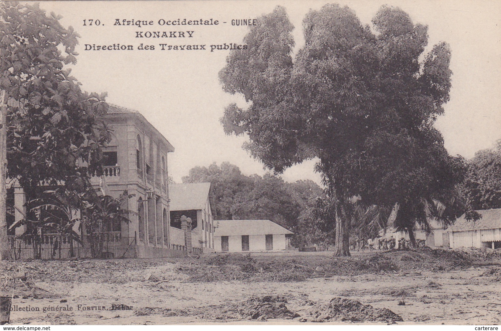 AFRIQUE,AFRICA,AFRIKA,guinée Française,CONAKRY,colonie ,cédée Parles Anglais Aux Français En 1891,BUREAU TRAVAUX PUBLICS - Guinea Francesa