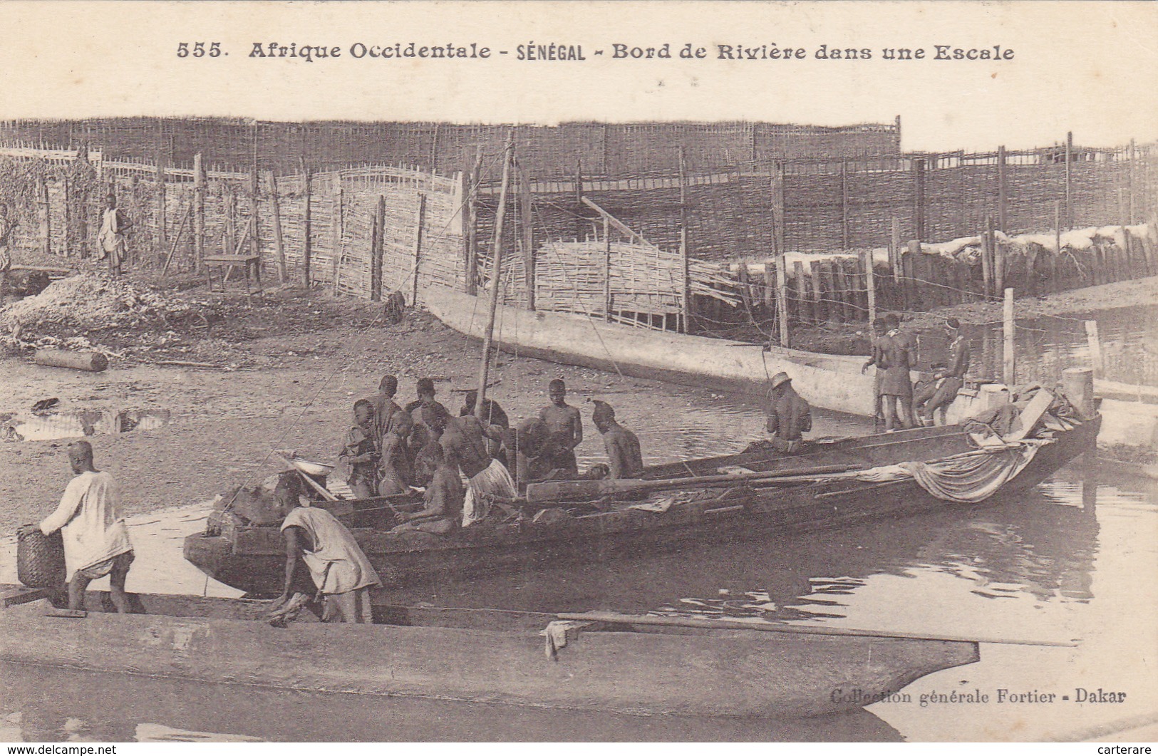 AOF,AFRIQUE,Sénégal,1914, Colonie,DAKAR,NDAKAROU,prés Mauritanie,mali,guinée,gambie,port,rivière,métier De La Mer,rare - Sénégal