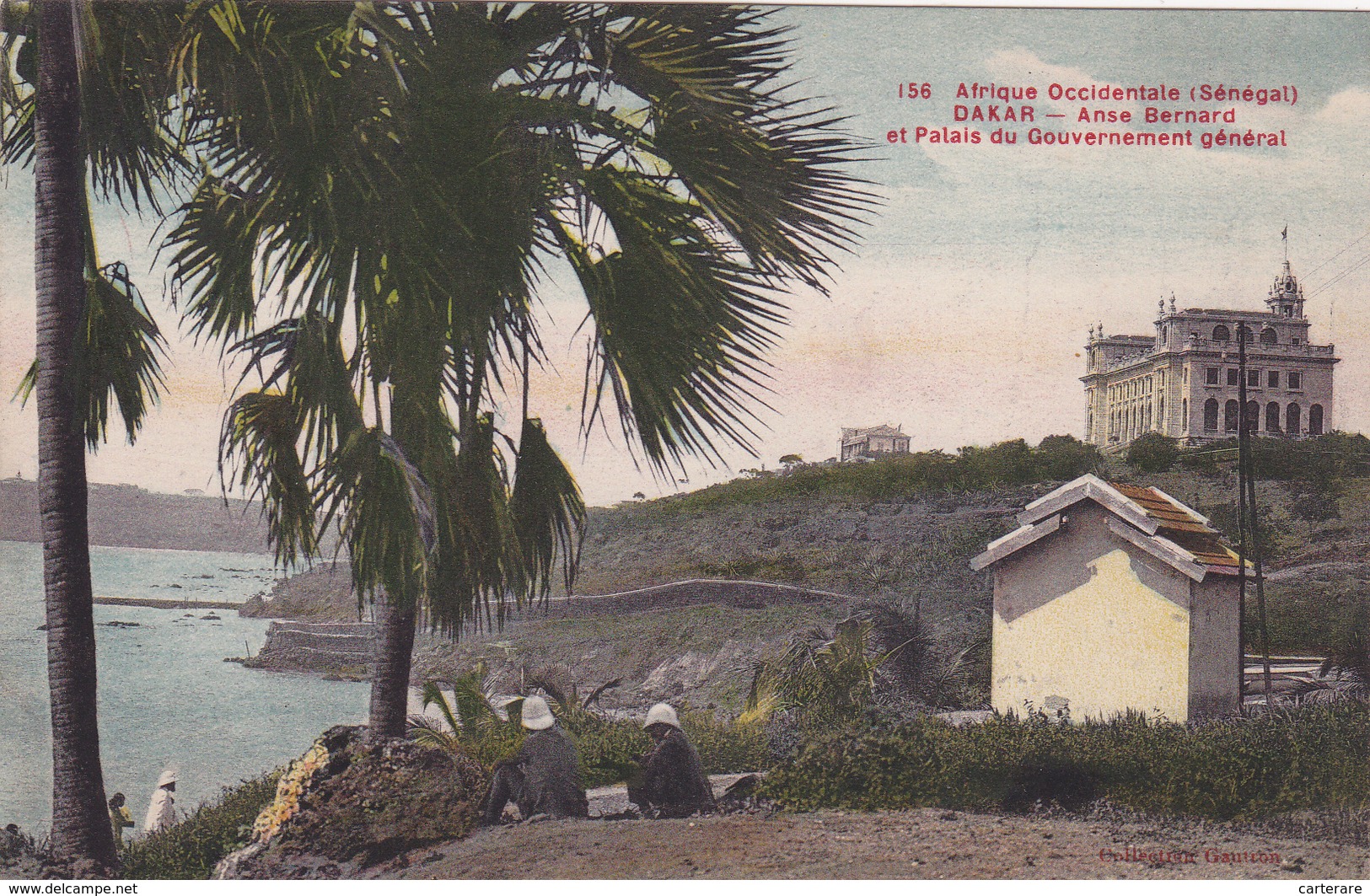 AOF,AFRIQUE,Sénégal,1915, Colonie,DAKAR,NDAKAROU,prés Mauritanie,mali,guinée,ga Mbie,PLAGE,PALAIS DU GOUVERNEMENT,rare - Sénégal