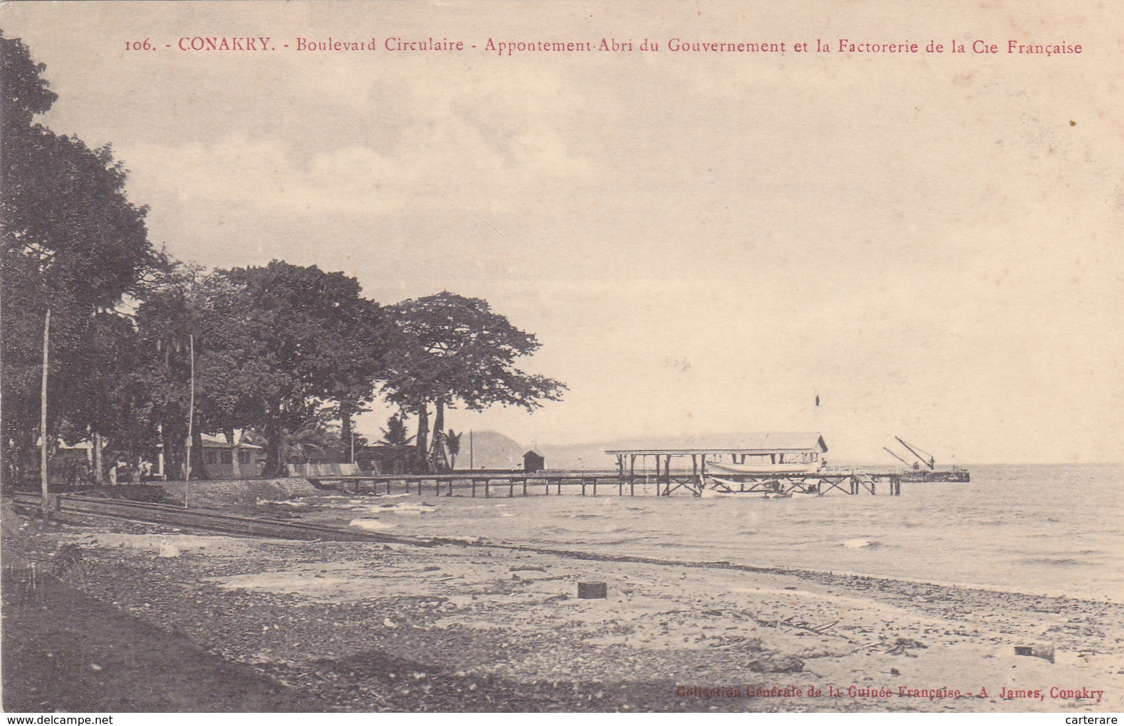 AFRIQUE,AFRICA,guinée Française,CONAKRY,colonie ,cédée Parles Anglais Aux Français En1891,boulevard Circulaire,factoreri - Guinea Francesa