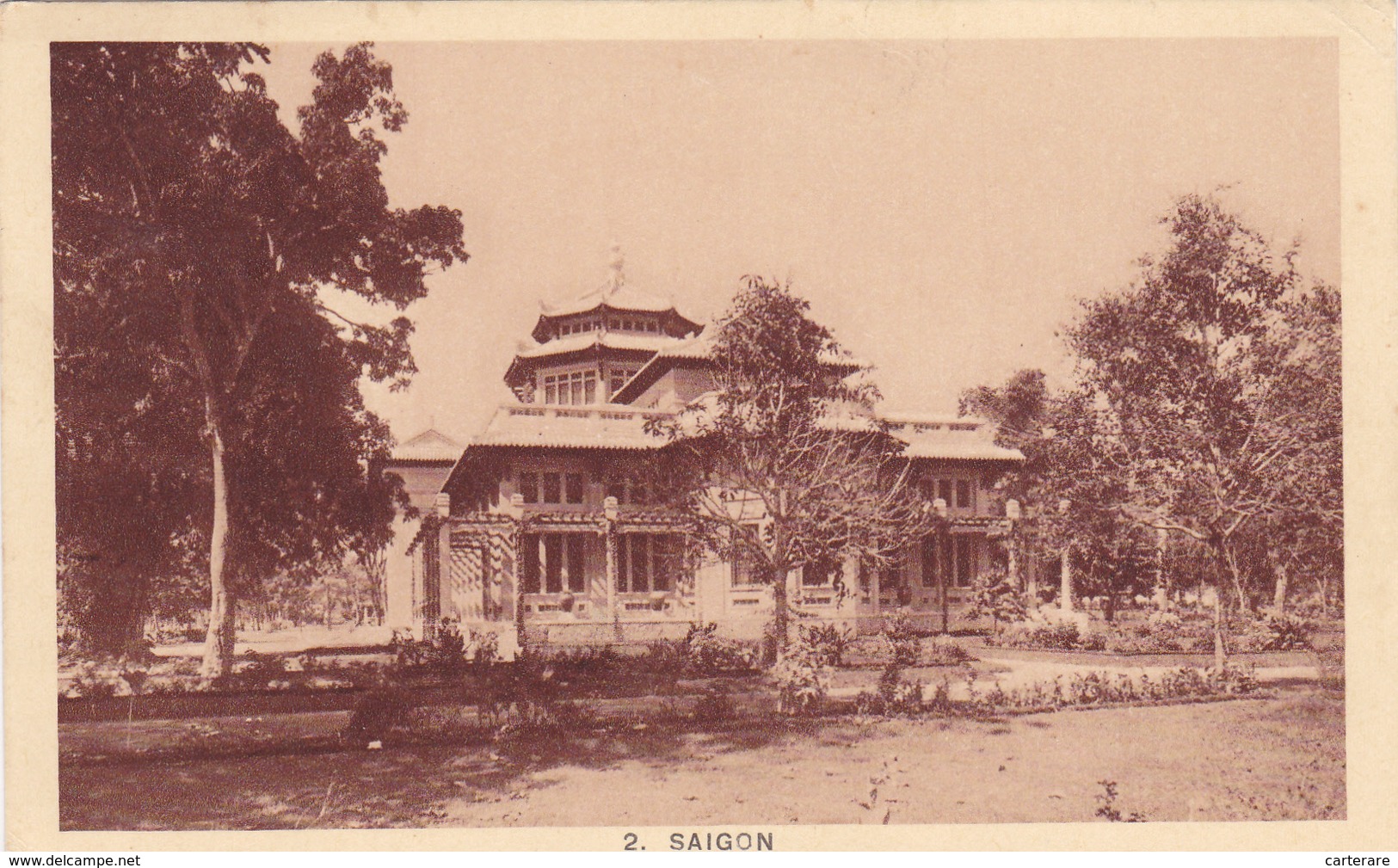 ASIE,ASIA,viet-nam,COLONIALE,SAIGON  EN 1934 ,AVEC TIMBRE INDOCHINE,jardin Botanique Français,musée De La Brosse,rare - Cambodia