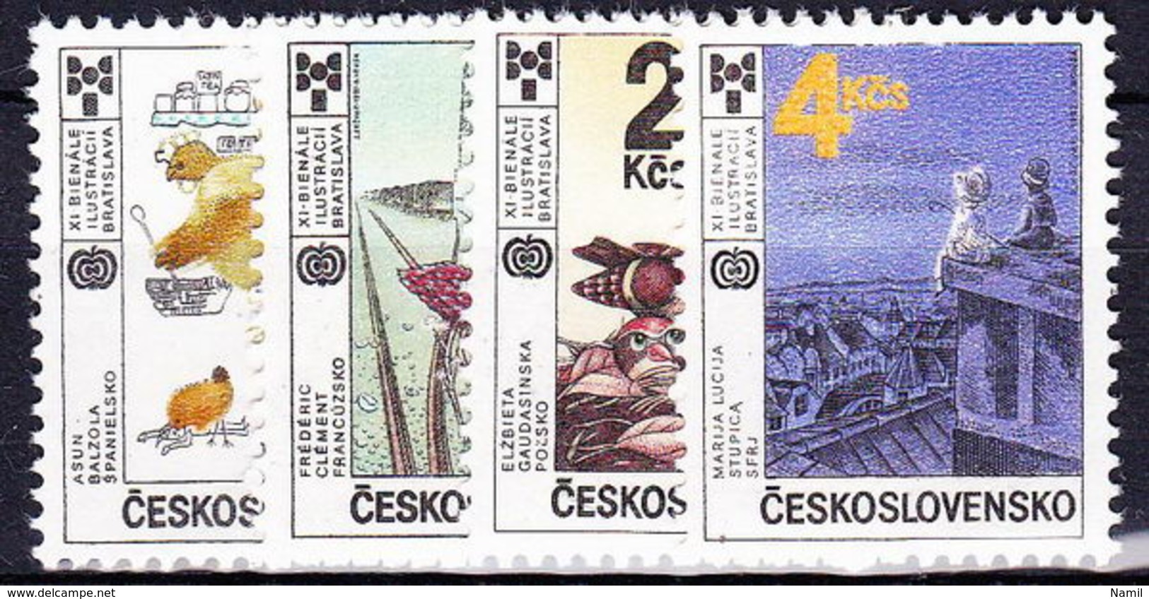 ** Tchécoslovaquie 1987 Mi 2921-4 (Yv 2732-5), (MNH) - Nuevos