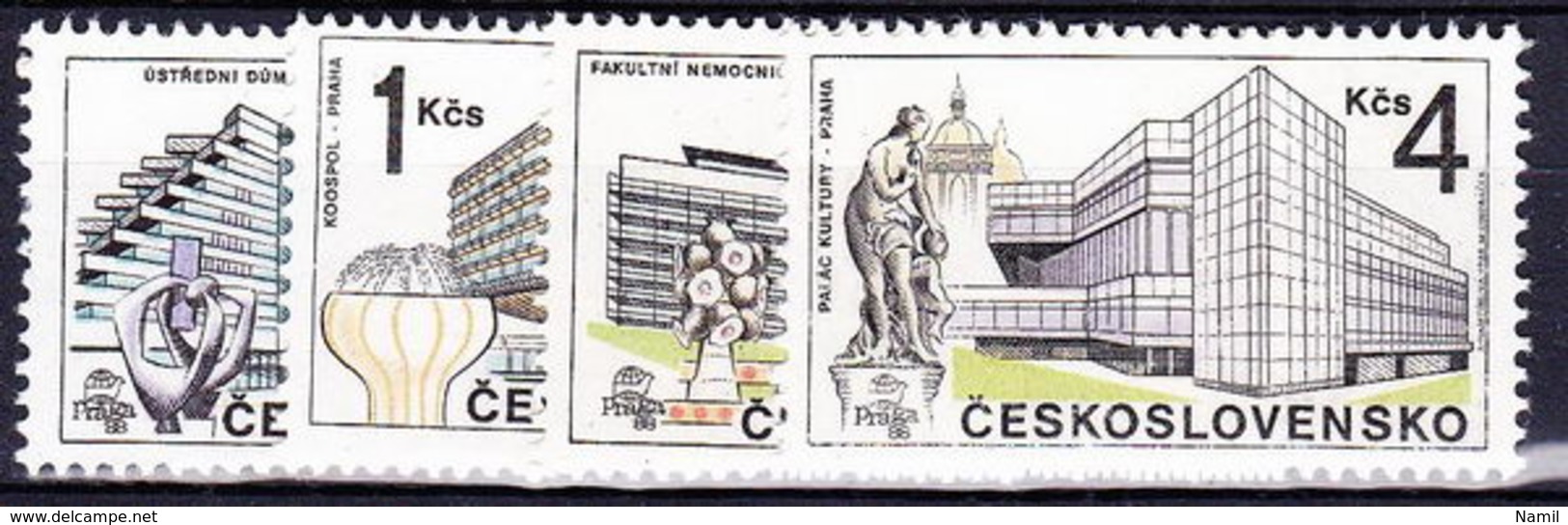 ** Tchécoslovaquie 1988 Mi 2966-9 (Yv 2775-8), (MNH) - Ungebraucht