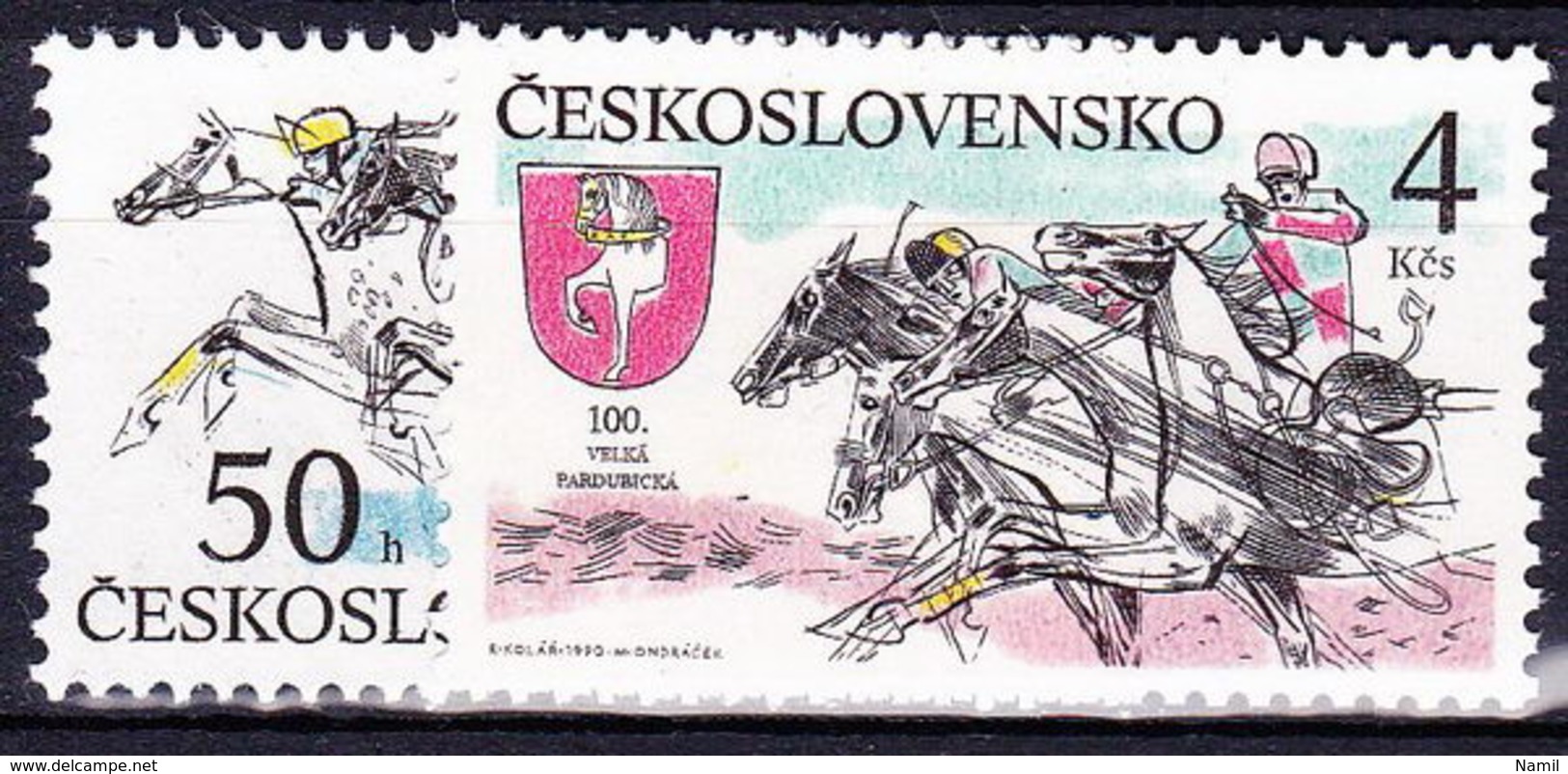 ** Tchécoslovaquie 1990 Mi 3060-1 (Yv 2861-2), (MNH) - Ungebraucht