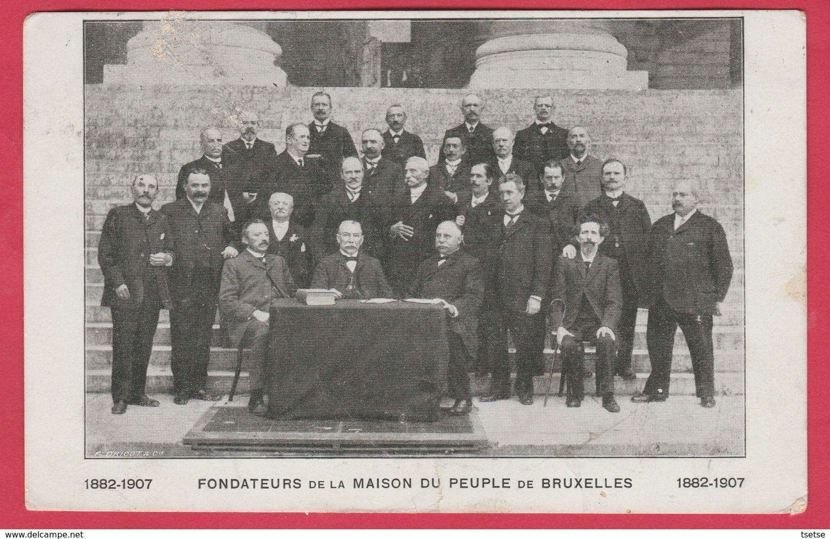 Bruxelles - Fondateurs De La Maison Du Peuple - 1882-1907 ( Voir Verso ) - Personnages