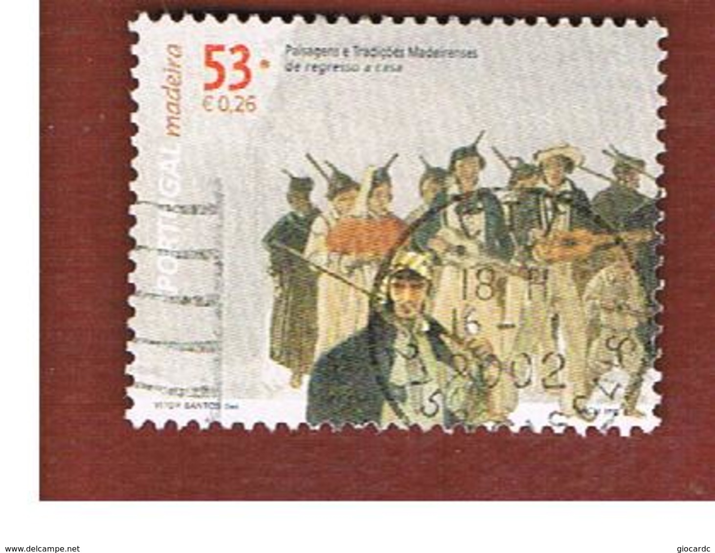 MADEIRA  - SG 343 -  2001 MUSICIANS   -    USED - Madeira