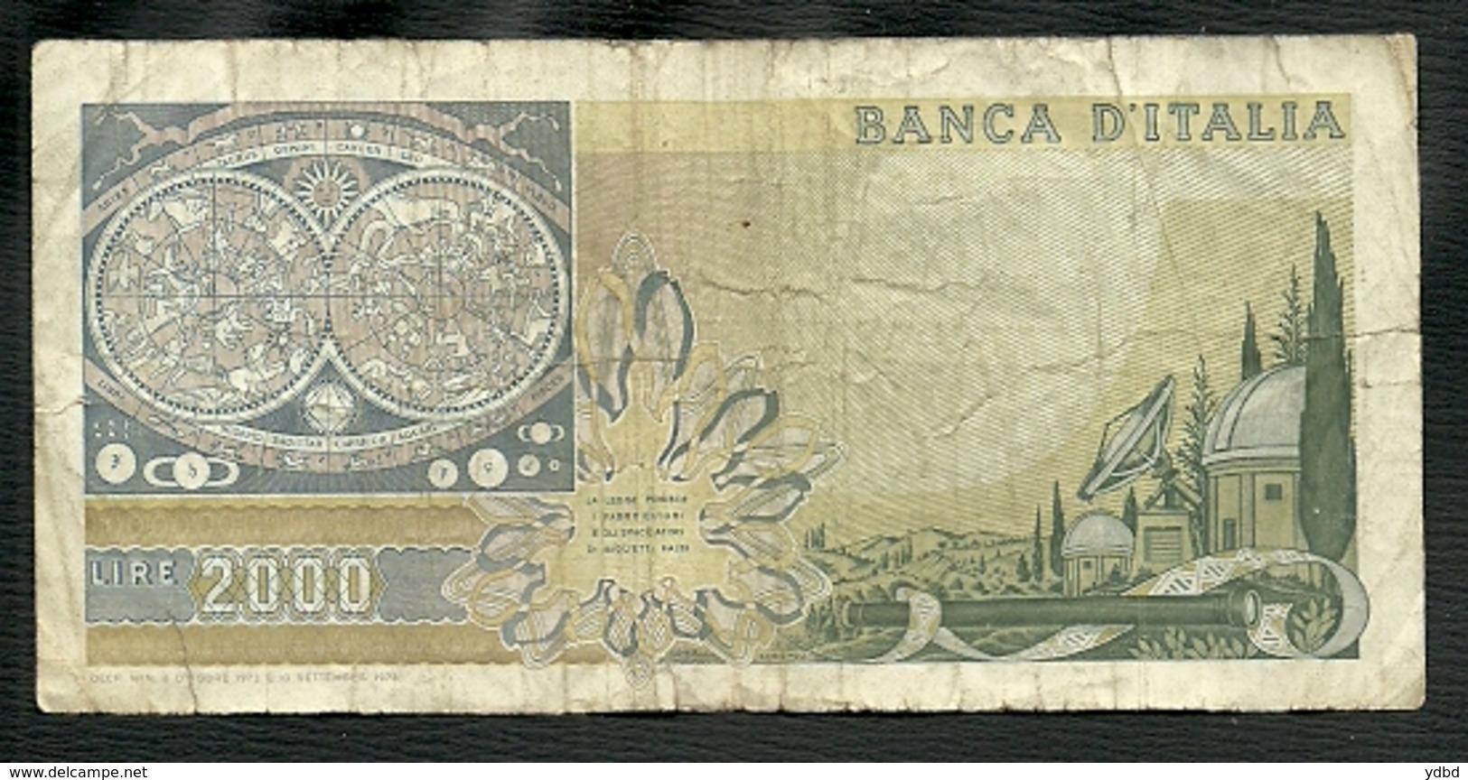 ITALIE = 1 BILLET DE 2000 LIRES DE DE 1973 - 2000 Lire