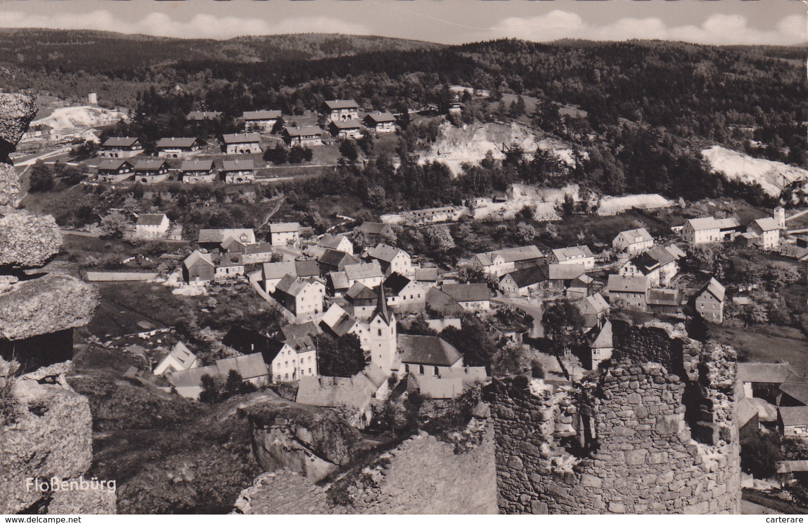 ALLEMAGNE,GERMANY,DEUTSCHLAND,BAVIERE,FLOSSENBURG, FRONTIERE TCHEQUE,RUINE CHATEAU - Otros & Sin Clasificación