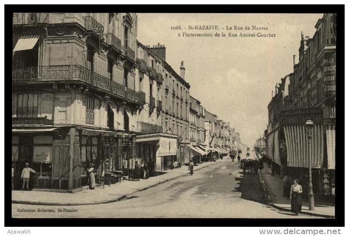 44 - Saint-Nazaire 1066 La Rue De Nantes à L'intersection De Rue De L'amiral Courbet #06729 - Saint Nazaire