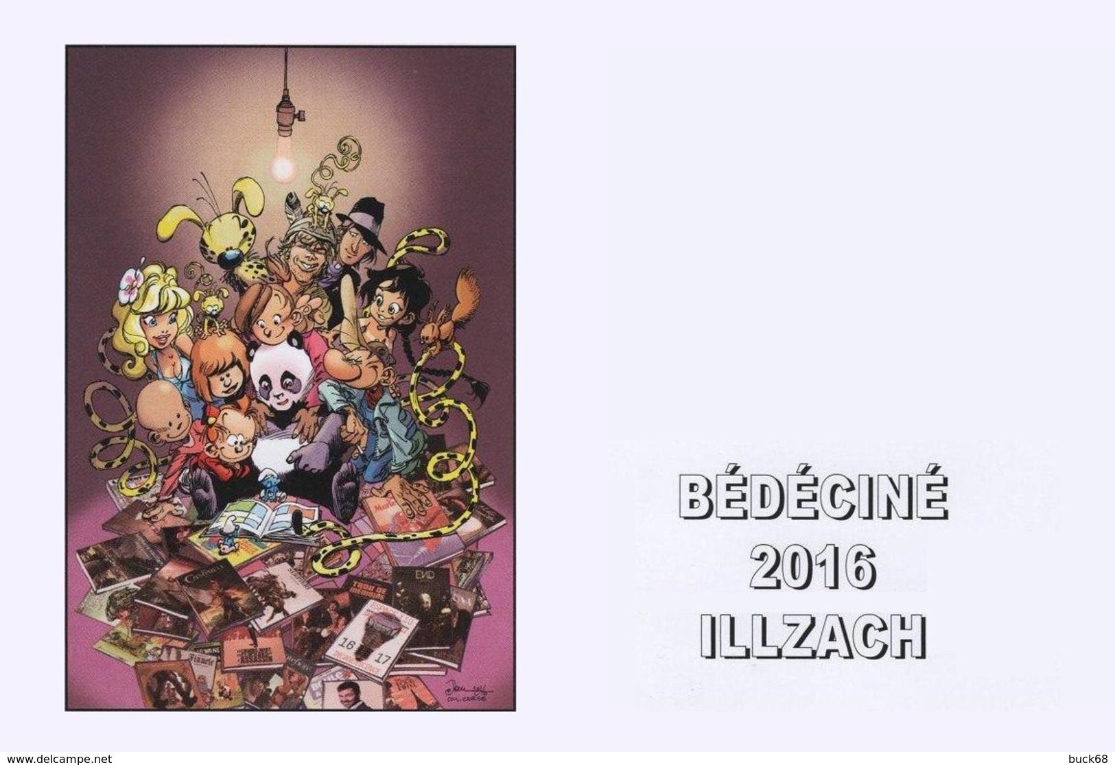 BEDECINE 2016 ILLZACH & Dan VERLINDEN : Carte Postale Du Ferstival De Bande Dessinée Comics Strip Cartoon Bédé - Comics