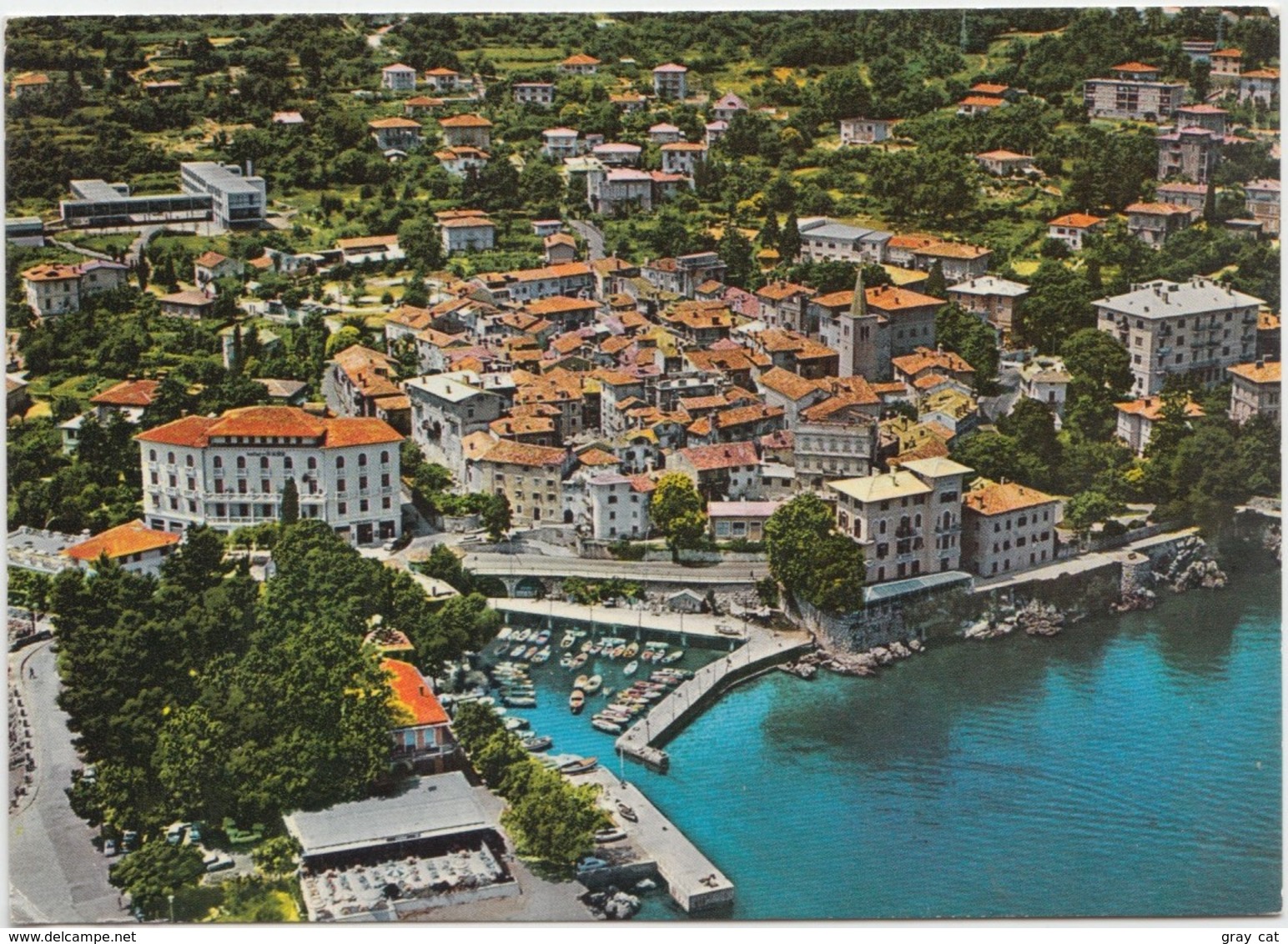 LOVRAN, Croatia, Aerial View, Unused Postcard [21230] - Croatia