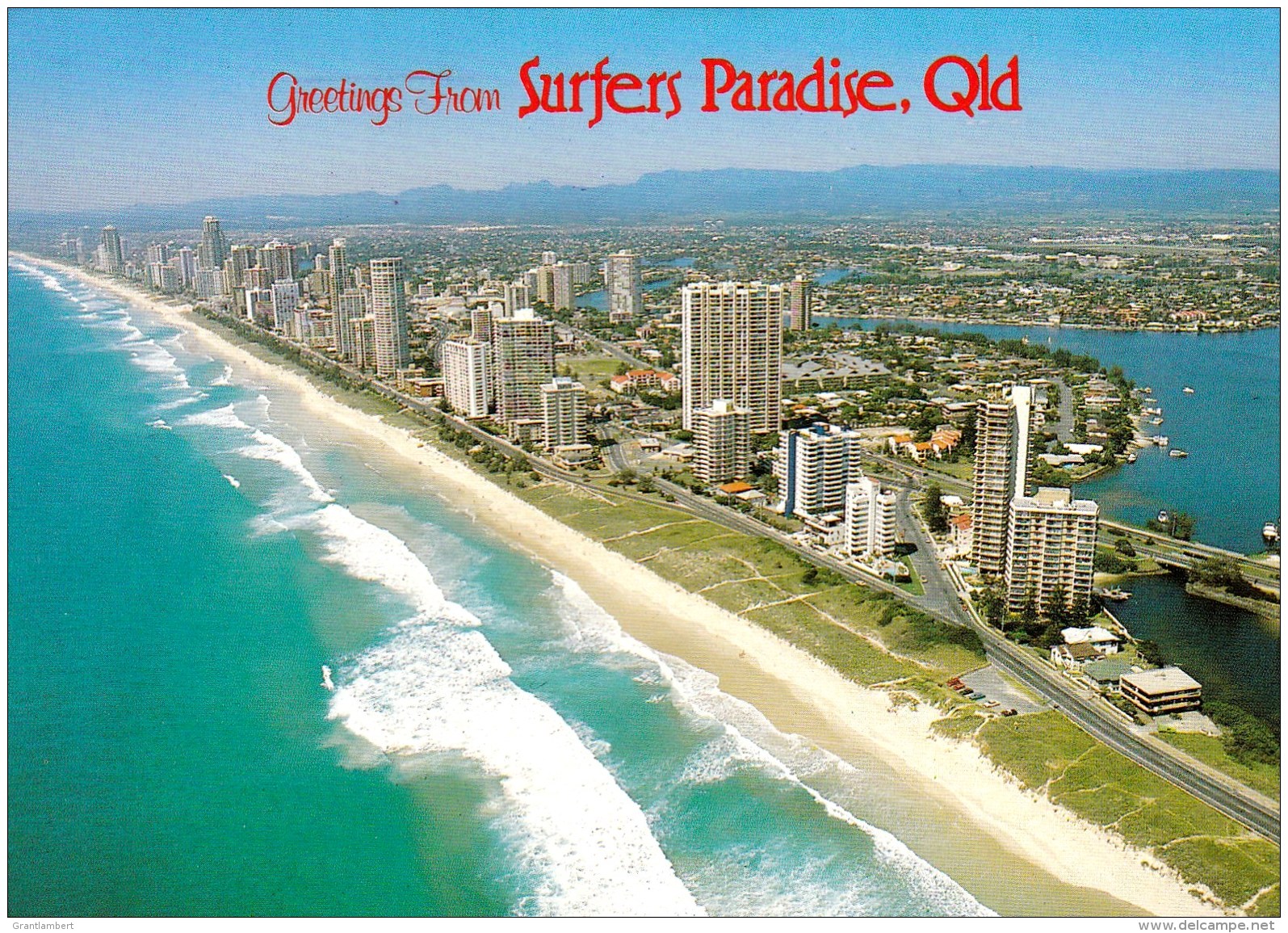 Aerial View Of Surfer's Paradise, Queensland, Posted 1986 With Stamp - Gold Coast