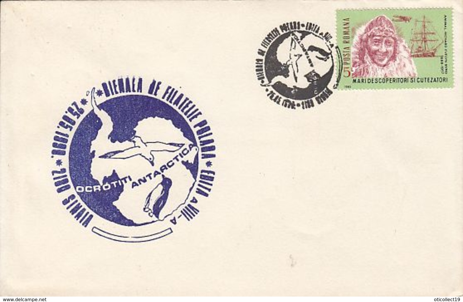 POLAR PHILATELIC EXHIBITION, PROTECT ANTARCTICA, SPECIAL COVER, 1990, ROMANIA - Events & Gedenkfeiern