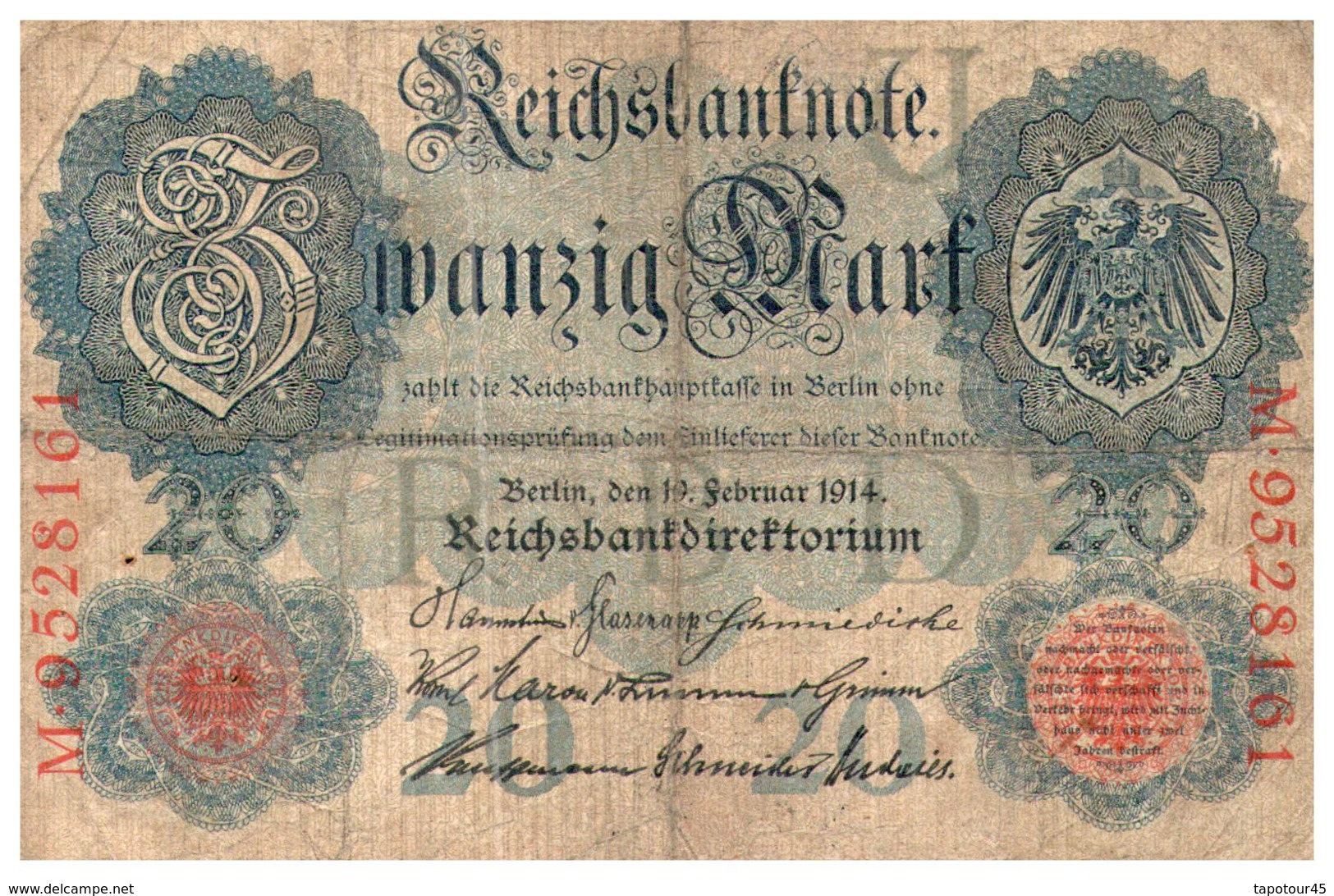 Billets > Allemagne >   20 Mark 1914 - 20 Mark