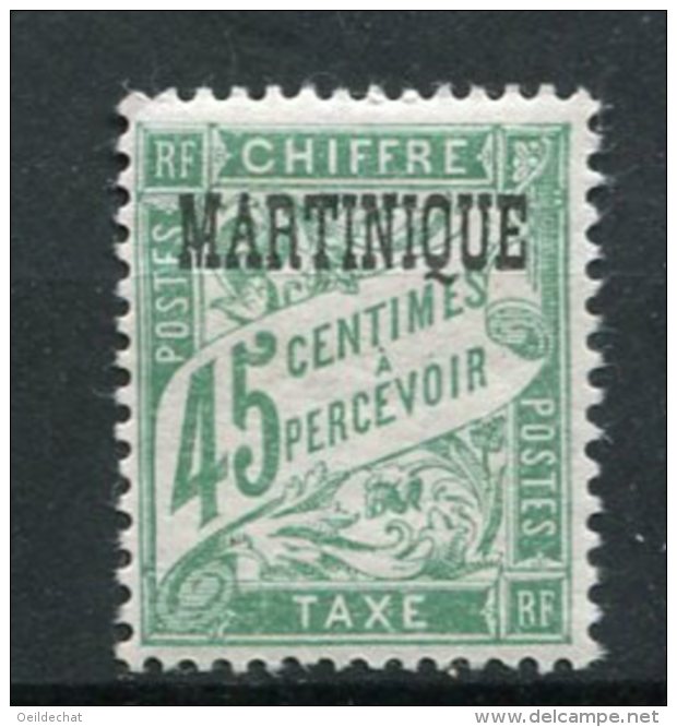 7339   MARTINIQUE  Taxe N° 6*   45 C Vert  De  1893-26  Surchargé    1927   TB - Timbres-taxe