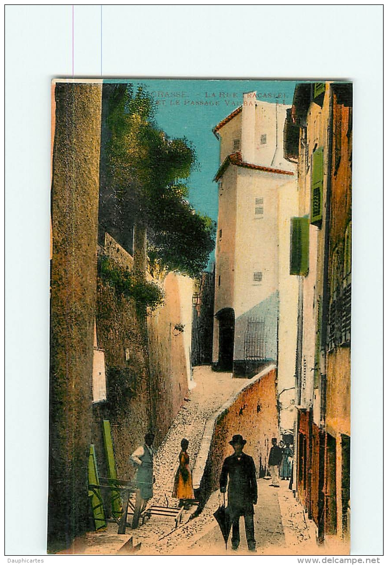 GRASSE -  Passage Vauban - Carte Animée Et Colorisée - 2 Scans - Grasse