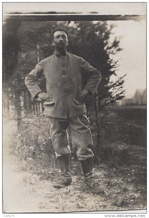Militaria - Guerre 14-18 - Photographie - Poilu 1917 - Verdun - Châlons - Personaggi