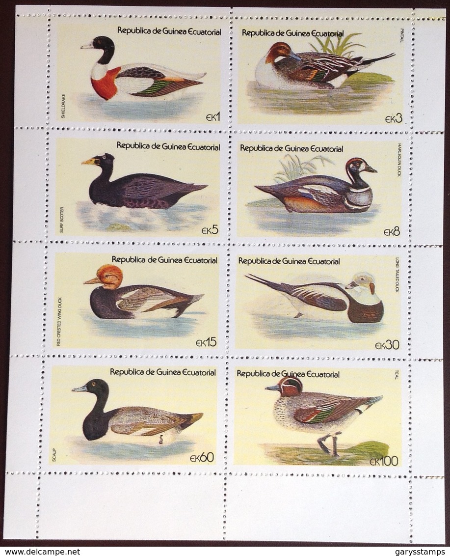 Equatorial Guinea 1978 Birds Ducks Sheetlet MNH - Other & Unclassified