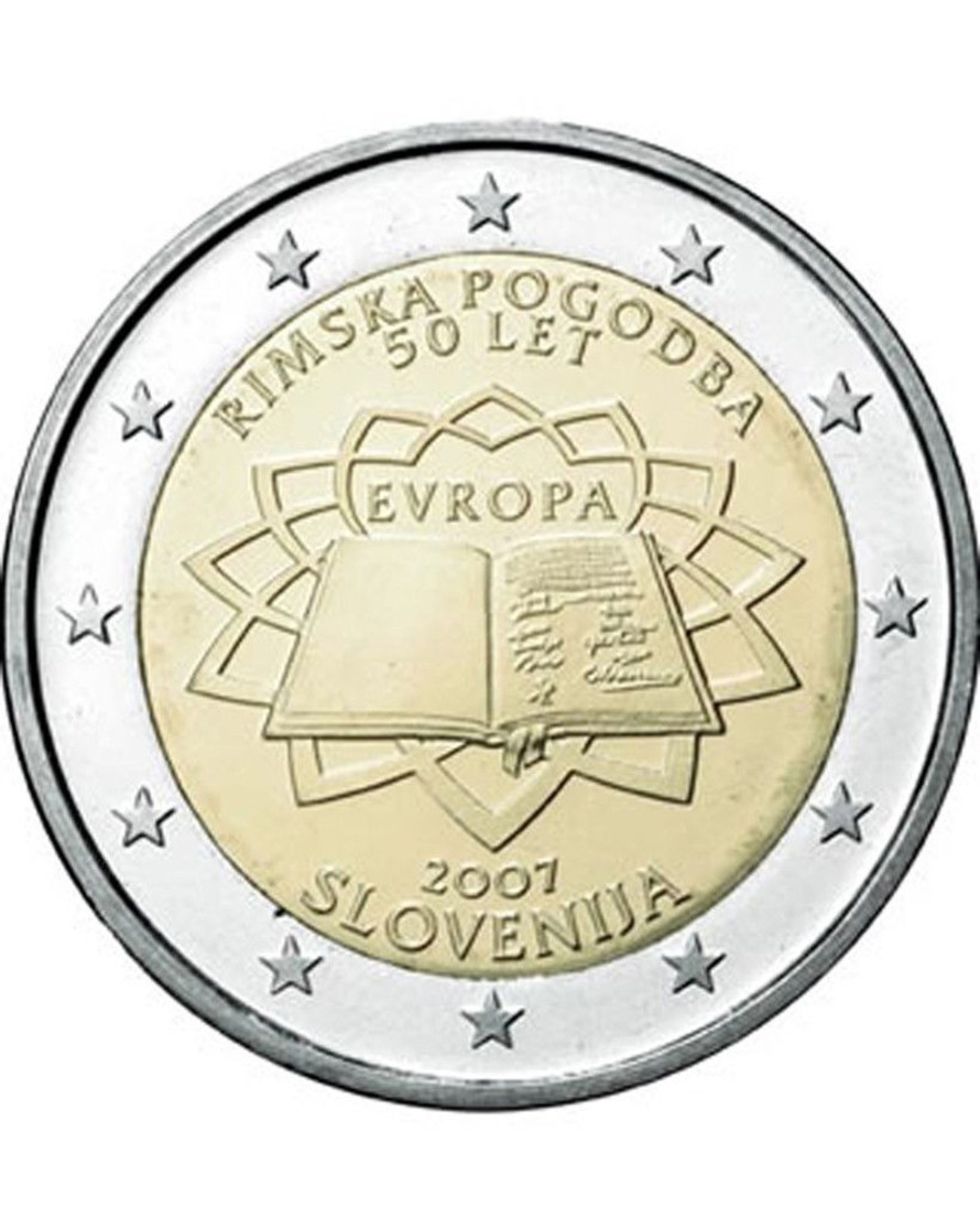 SLOVENIE 2€ "LES 50 ANS DU TRAITé DE ROME 2007" (UNC ET ISSUE DE ROULEAU) - Slovénie