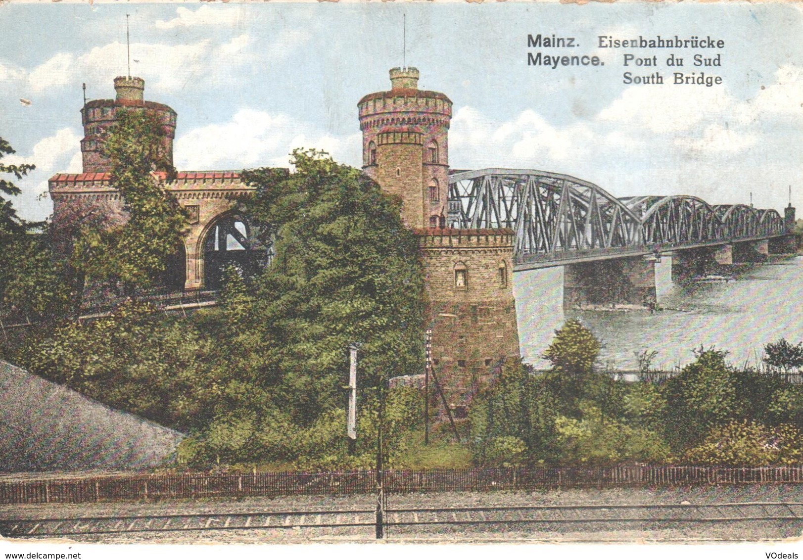 Rhénanie-Palatina - CPA - Mainz - Eisenbahnbrücke - Mainz