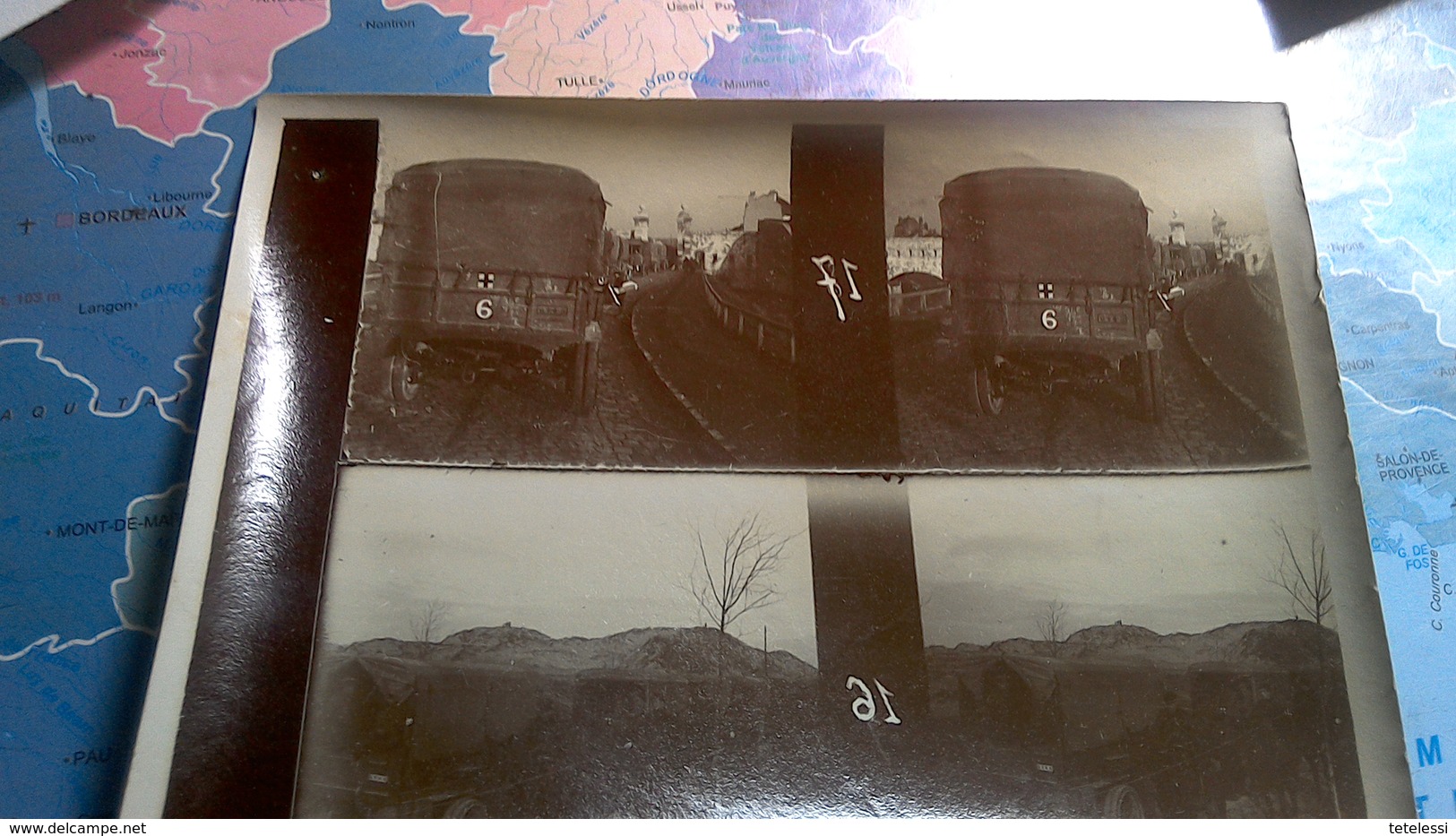 Photo D D époque Guerre 14=18 Convoi  Porte Aux Boules Gravelines - Photos Stéréoscopiques