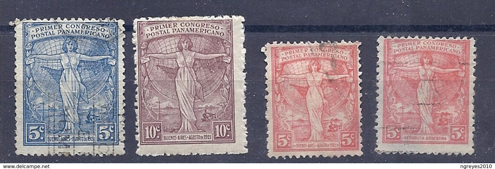 180029694  ARGENTINA  YVERT  Nº  259/260/262/263 - Usados