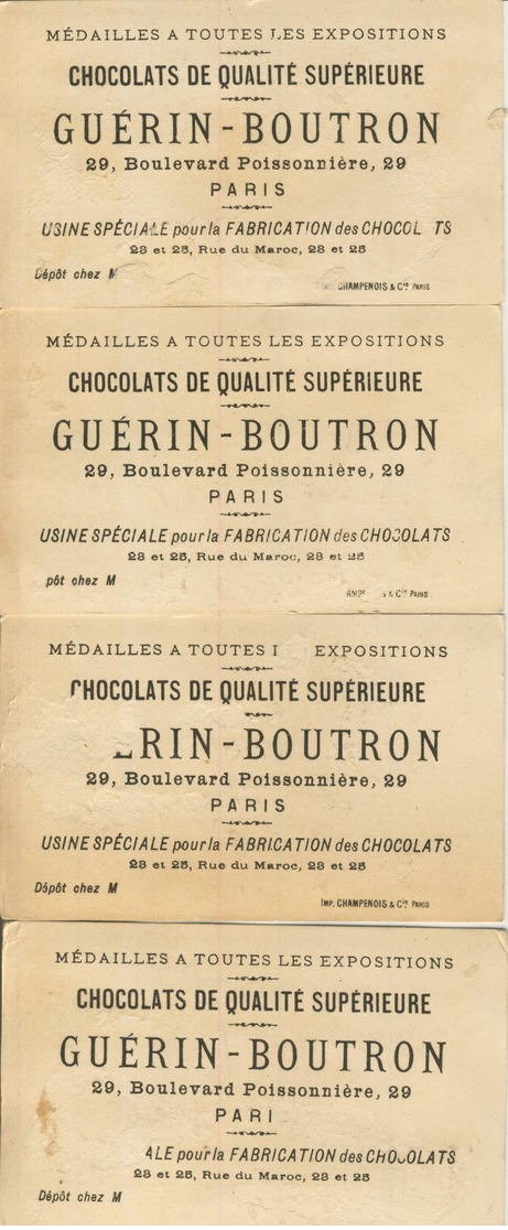 Chocolat Guerin Boutron  -- Schokolade Von Höchster Qualität - 5 Sammelbilder  (52612) - Guérin-Boutron