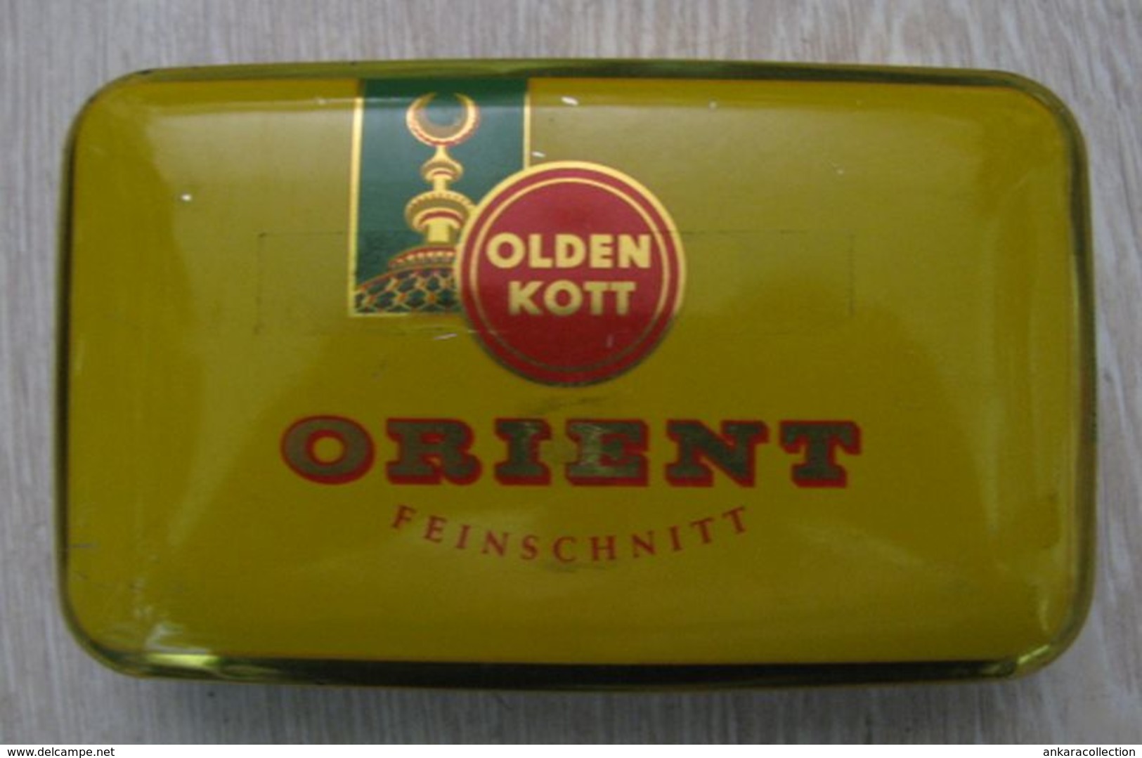 AC -  OLDEN KOTT ORIENT  FEINSCHNITT TABAK CIGARETTE TOBACCO EMPTY VINTAGE TIN BOX - Boites à Tabac Vides