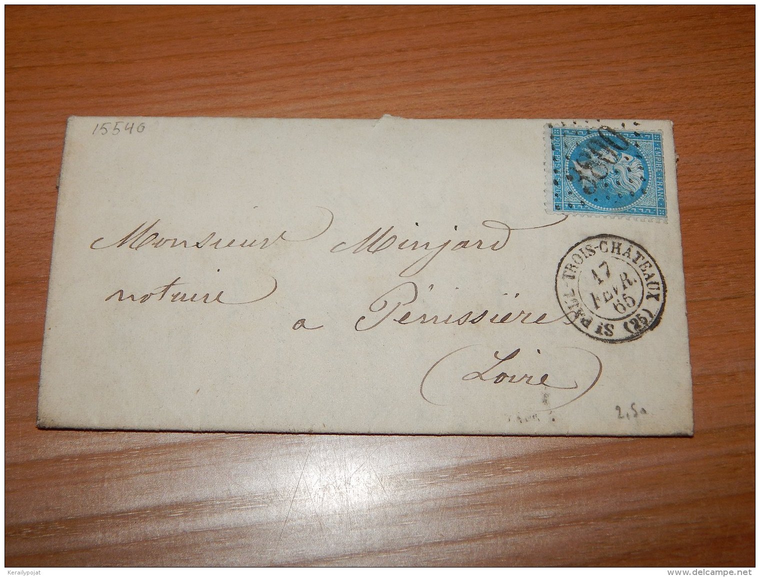 France 1865 Saint-Paul-Trois-Chateaux Letter__(L-15540) - 1863-1870 Napoleon III With Laurels