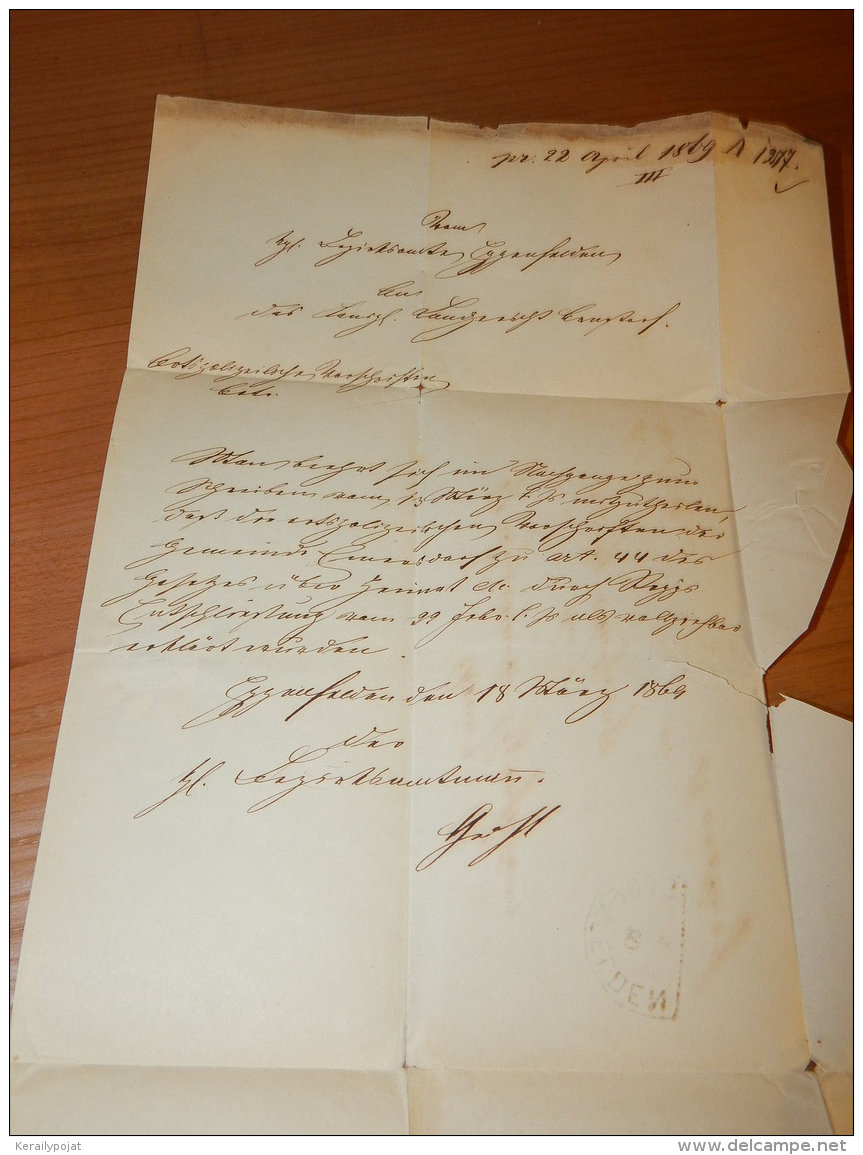 Germany 1800's Eggenfelden Letter__(L-14878) - Covers & Documents