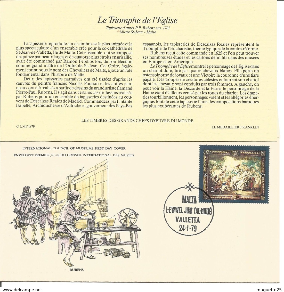 Lot De 5 Enveloppes 1er Jour Tableaux De Peintres : Prayer Books -Rubens -Hugo Van Der Goes Avec Explication Sur Fiche - Paintings