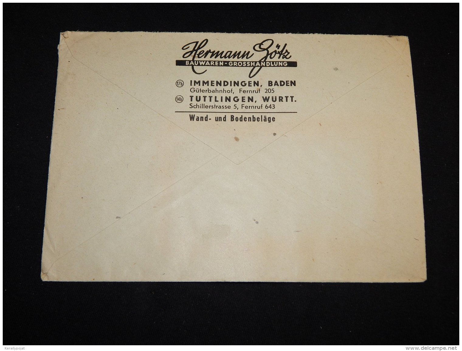 Germany 1948 Immendingen Hermann Götz Meter Mark Cover__(L-13609) - Sonstige & Ohne Zuordnung