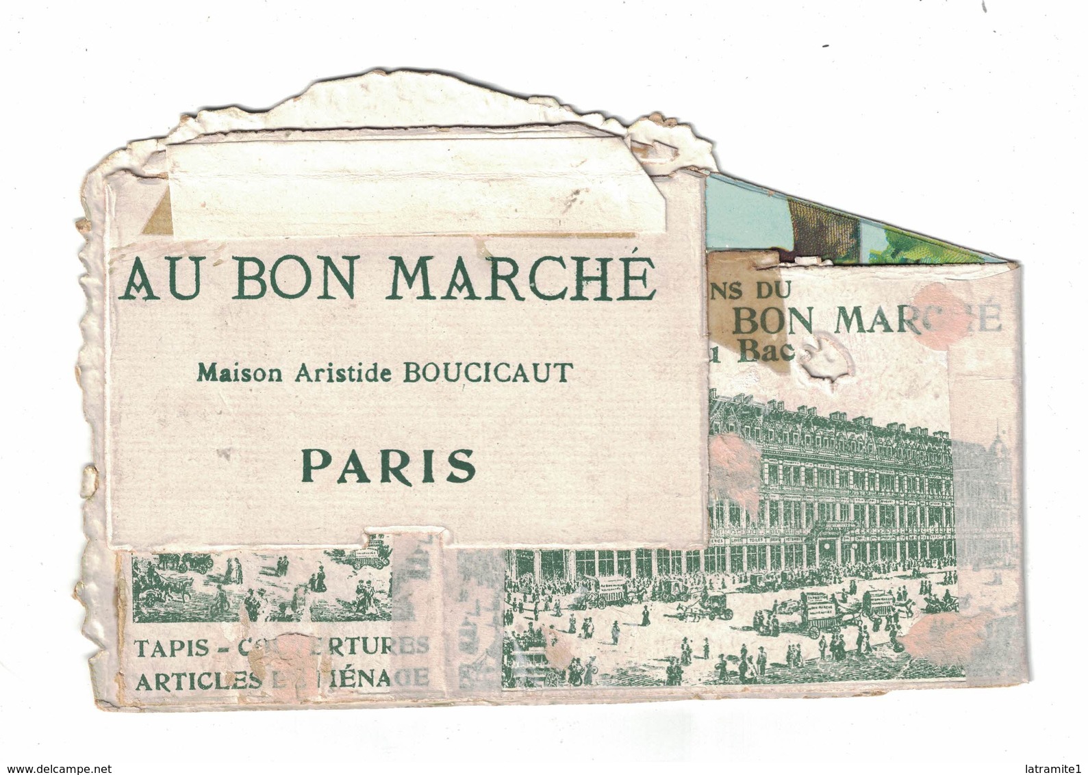 FIGURINA CROMOLITOGRAFIA PUBBLICITARIA  AU BON MARCHE'  Serie SIT11 - Au Bon Marché