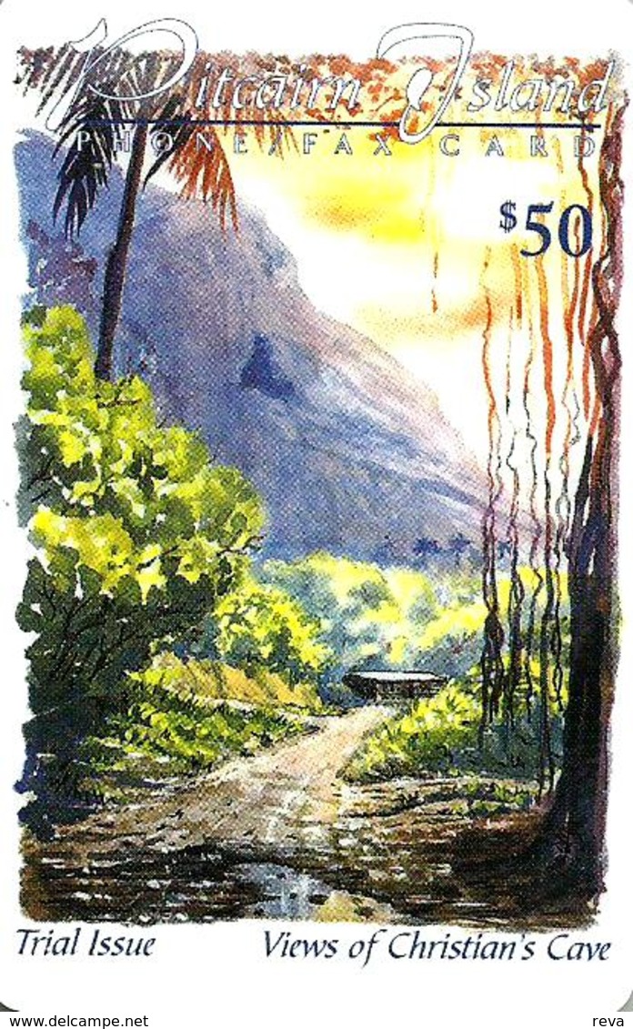 PITCAIRN ISLANDS $50 PALM TREE LANDSCAPE GPT PIT4 1000 ONLY !! ISSUED 1998 PLEASE READ DESCRIPTION !! - Pitcairn Islands