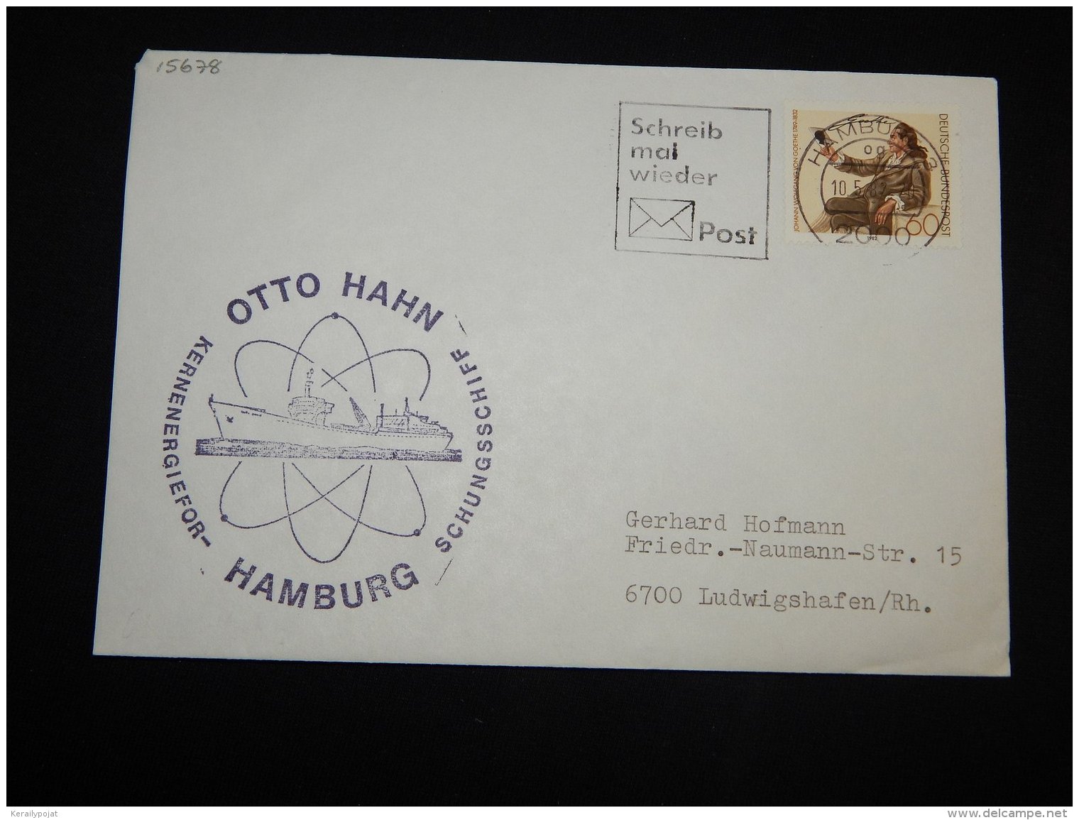 Germany BRD 1982 Hamburg Otto Hahn Cover__(L-15678) - Covers & Documents