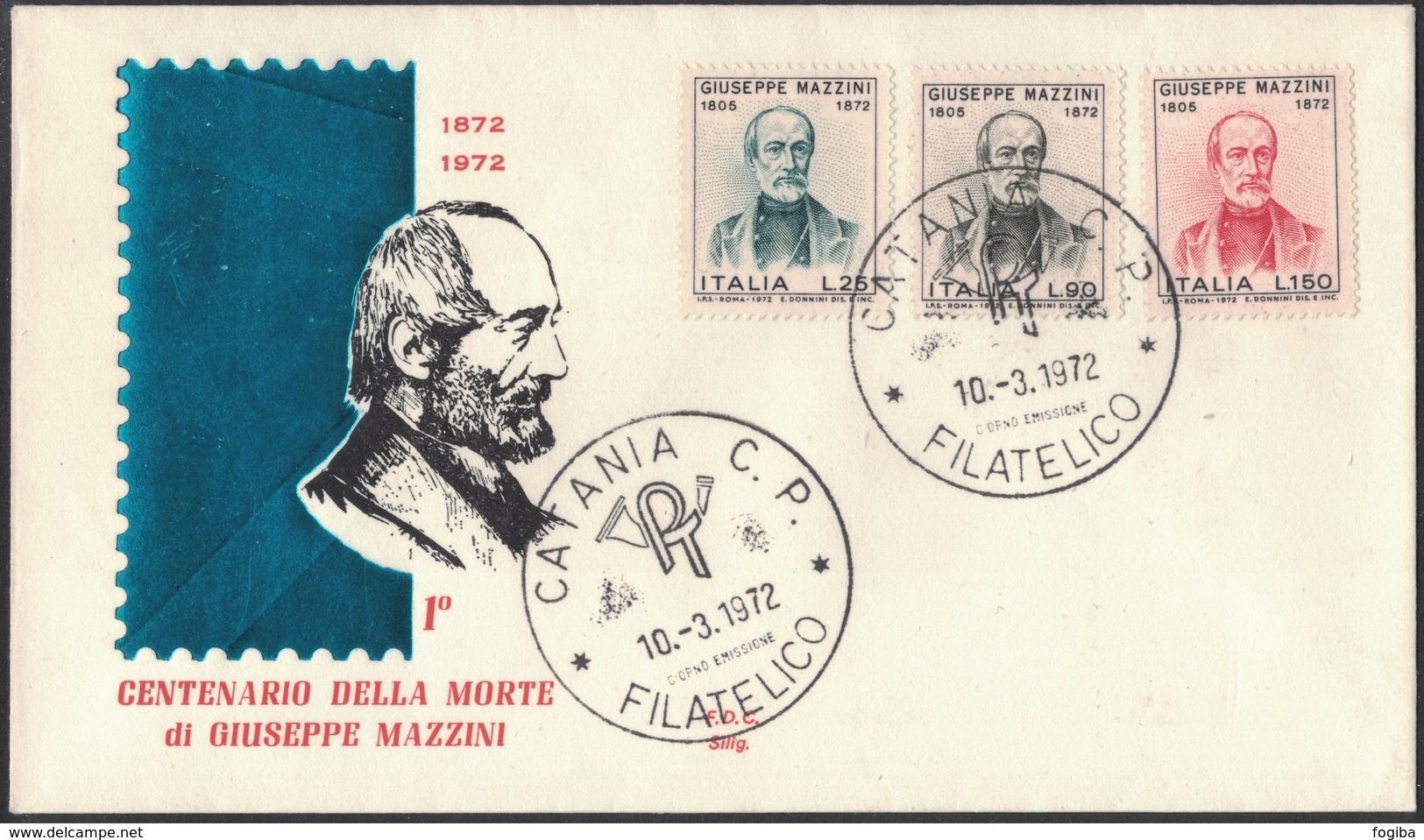 D91   FDC Siligato 1972 MAZZINI - FDC